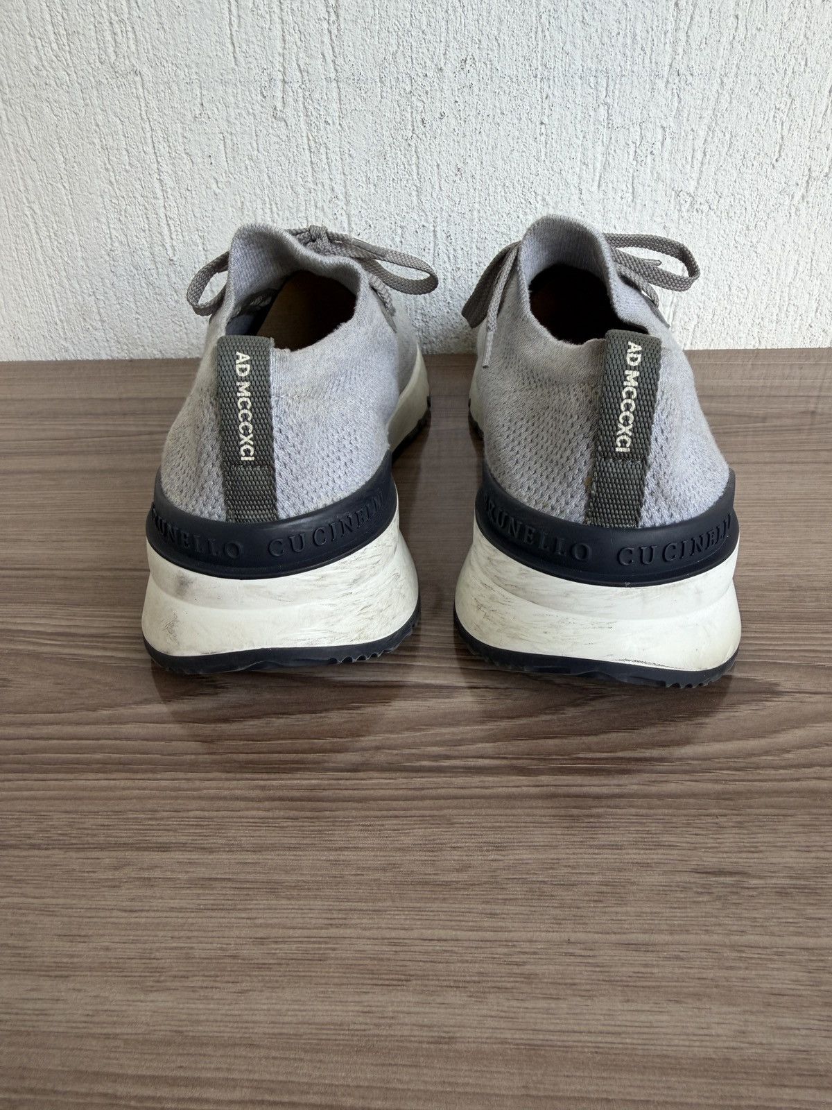 Brunello Cucinelli Cotton knit Sneaker Size US 12 / EU 45 - 13 Thumbnail