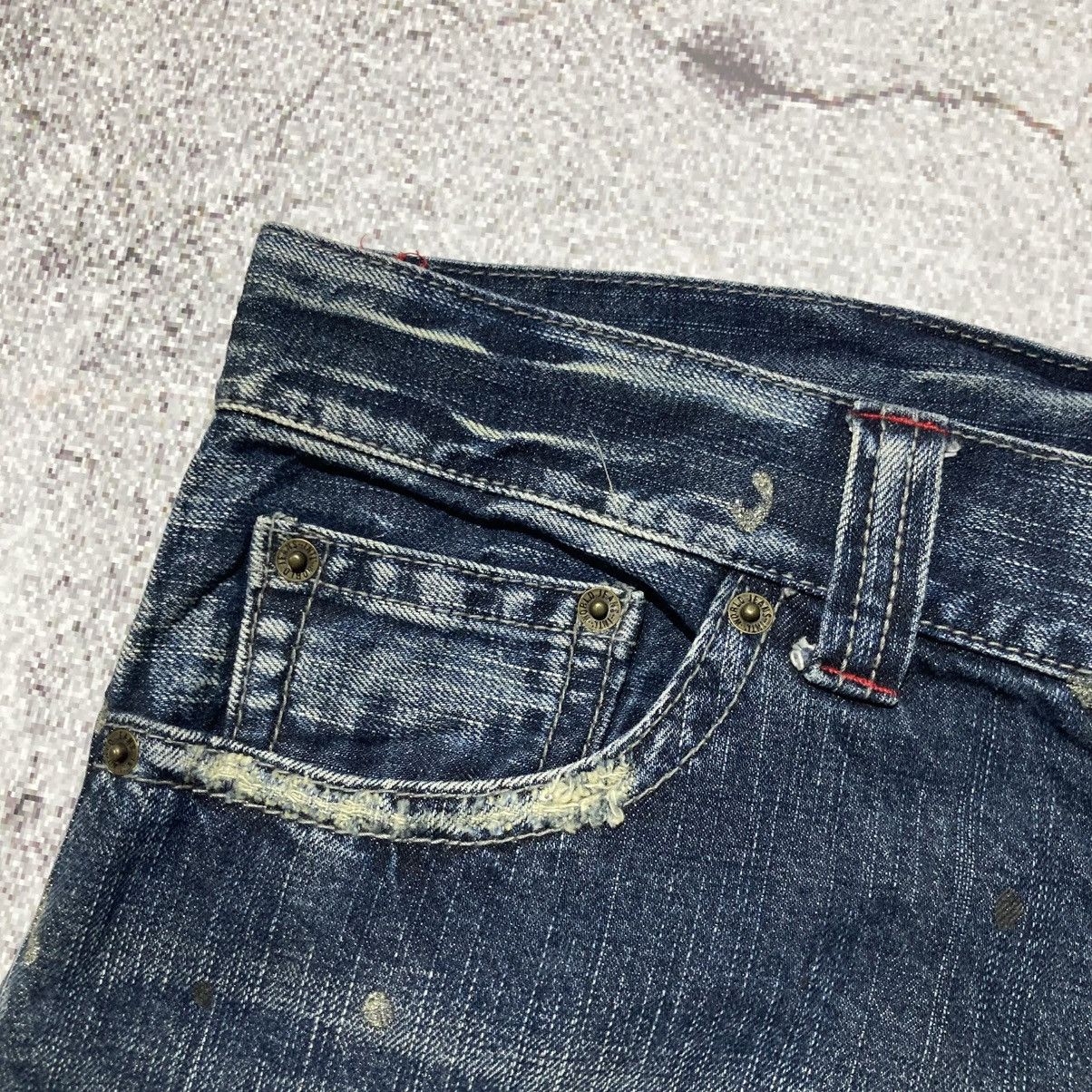 Japanese Brand 2000s Sorridere Distressed Ripped Denim Pants Y2k Grunge Size US 36 / EU 52 - 9 Thumbnail