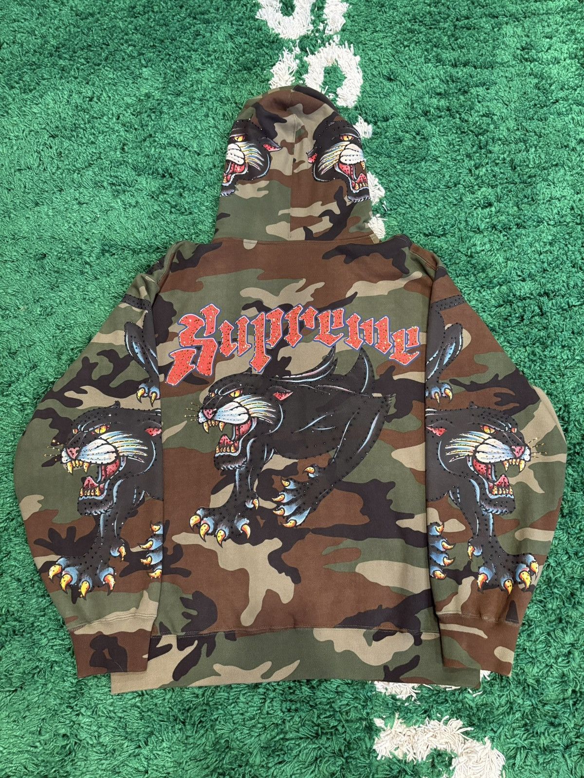 Supreme Supreme Panther Zip Up Hoodie PO Size L Size US L / EU 52-54 / 3 - 2 Thumbnail