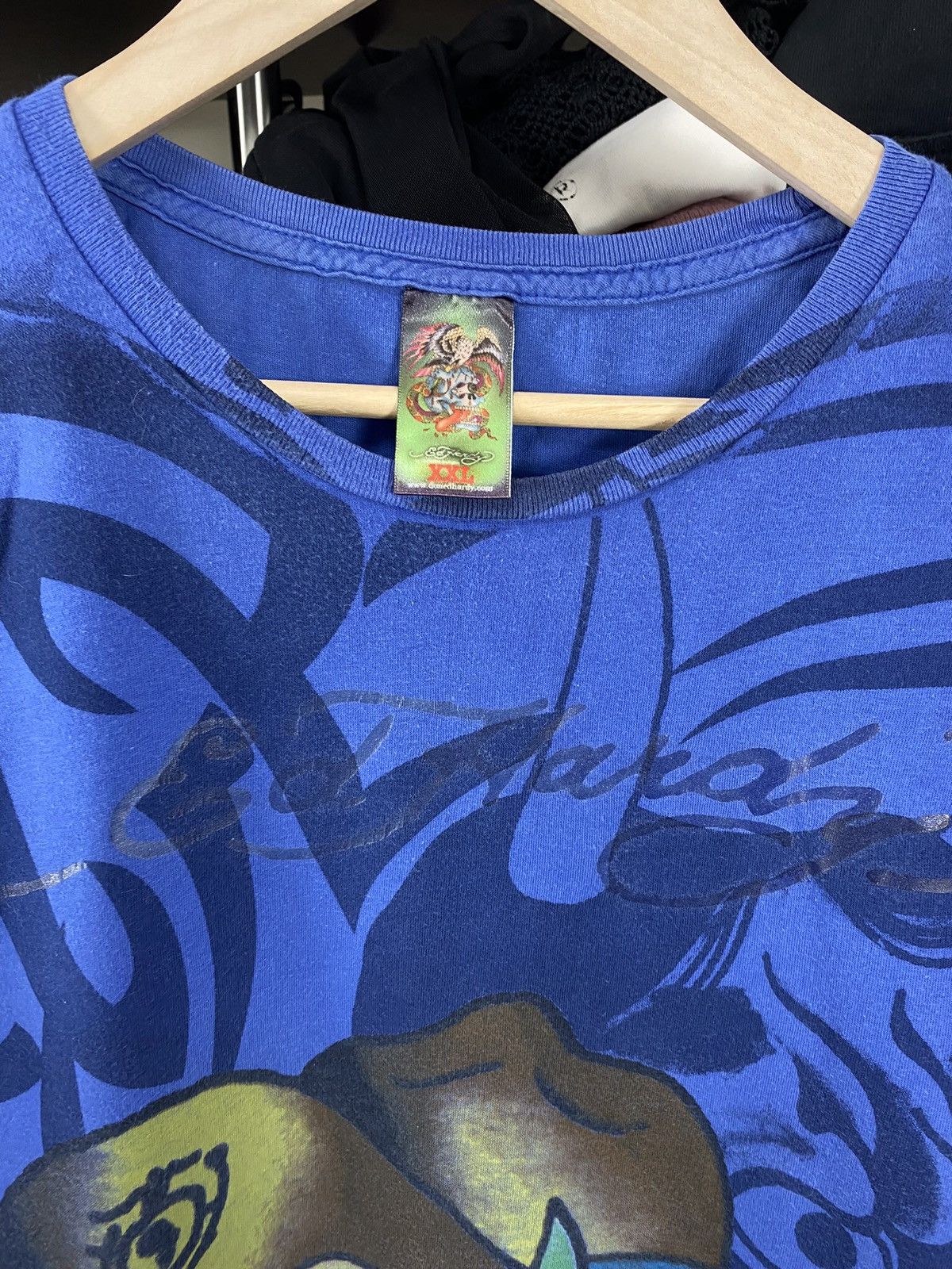 Christian Audigier × Ed Hardy × Vintage Ed Hardy Vintage Tee Size US L / EU 52-54 / 3 - 4 Thumbnail