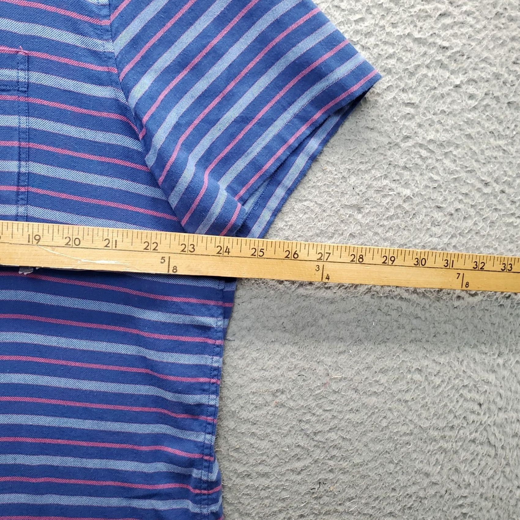 Vineyard Vines Vineyard Vines Shirt Mens XL Multi Striped Linen Blend Short Sleeve Button Down Shirt Size US XL / EU 56 / 4 - 6 Thumbnail
