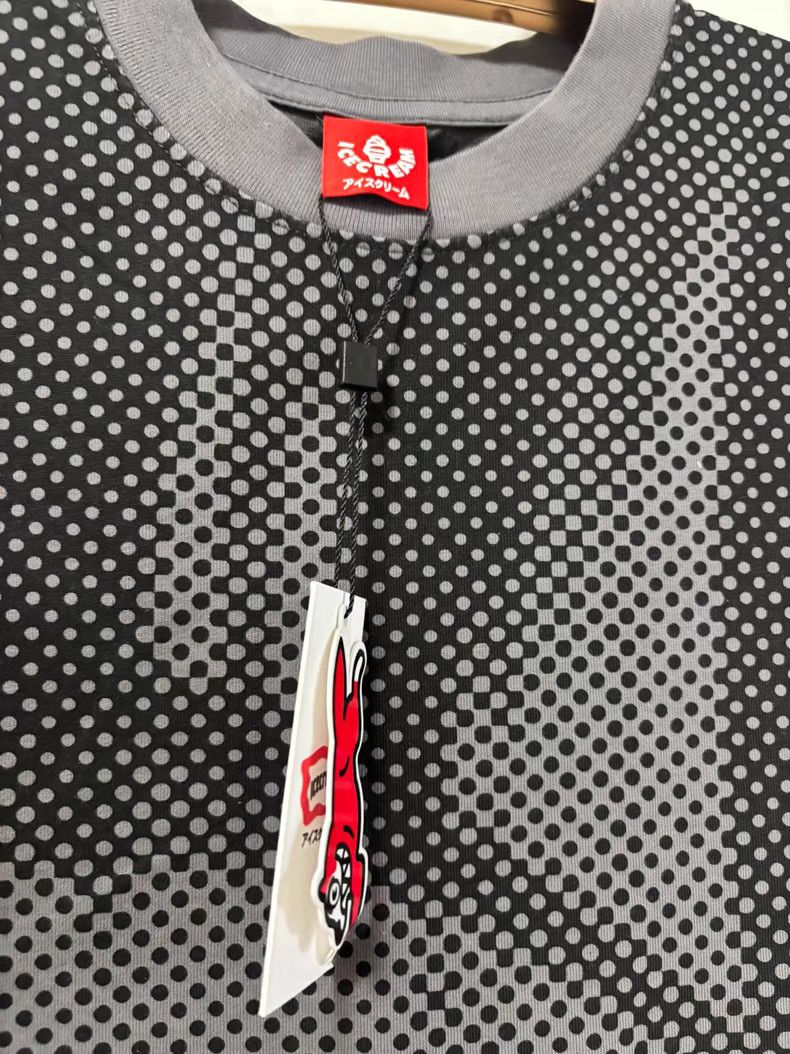 Billionaire Boys Club BBC ICECREAM Grey Polka Dot Short Sleeve T-shirt Size US L / EU 52-54 / 3 - 4 Thumbnail
