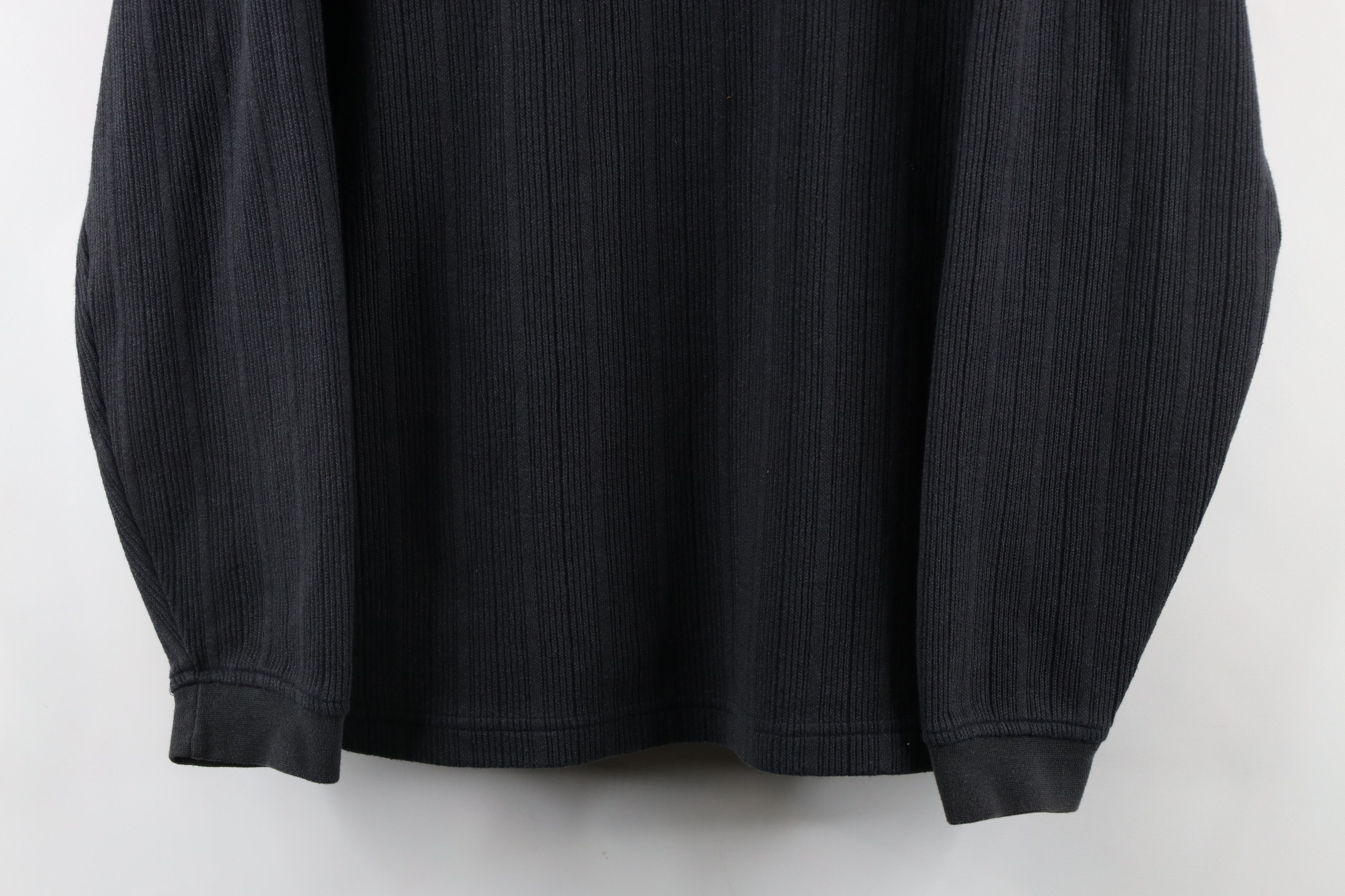 Vintage Vintage 90s Streetwear Ribbed Knit Long Sleeve Rugby Polo Size US M / EU 48-50 / 2 - 3 Thumbnail