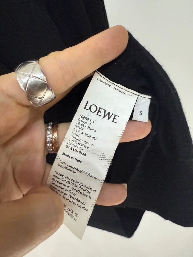 Loewe LOEWE Thin wool knit short sleeve top Size S / US 4 / IT 40 - 4 Thumbnail