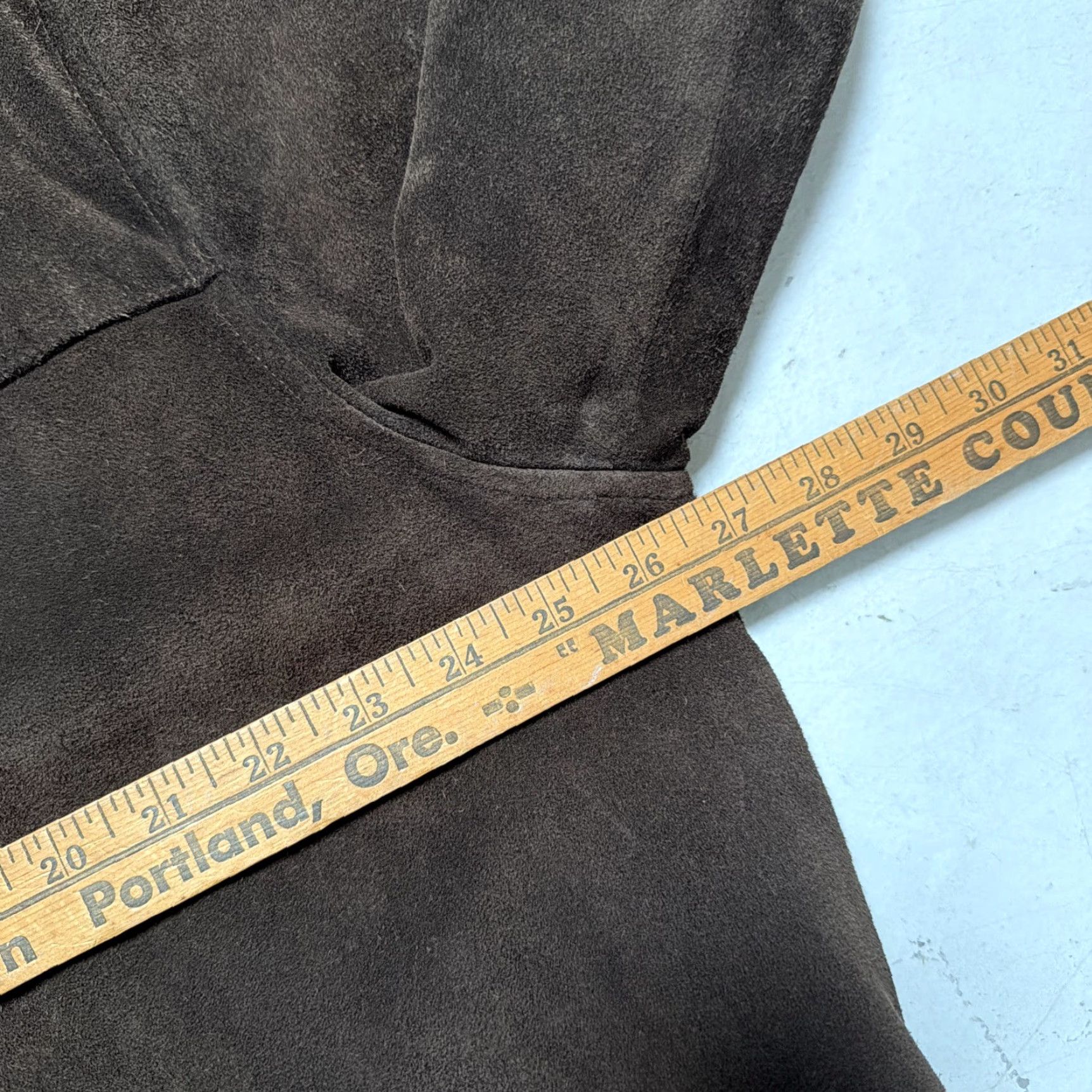 Vintage VINTAGE Polo Sport Ralph Lauren Suede Leather Bomber Jacket XL Men Brown Leather Lined 90s Workwear Patina Distressed Designer Casual Shirt? Size US XL / EU 56 / 4 - 6 Thumbnail