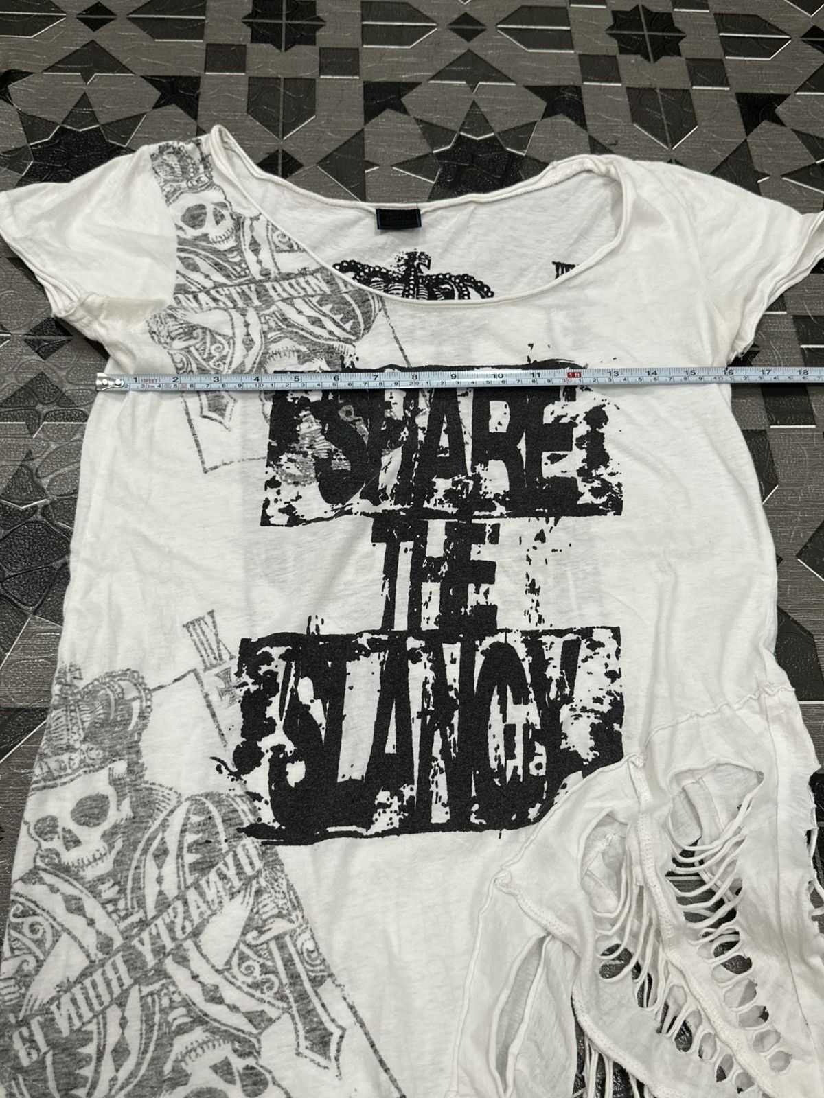 If Six Was Nine Vkei Fashion i6w9 Distressed Shirt “Jiggy Another Ground‘’ Size US M / EU 48-50 / 2 - 16 Thumbnail