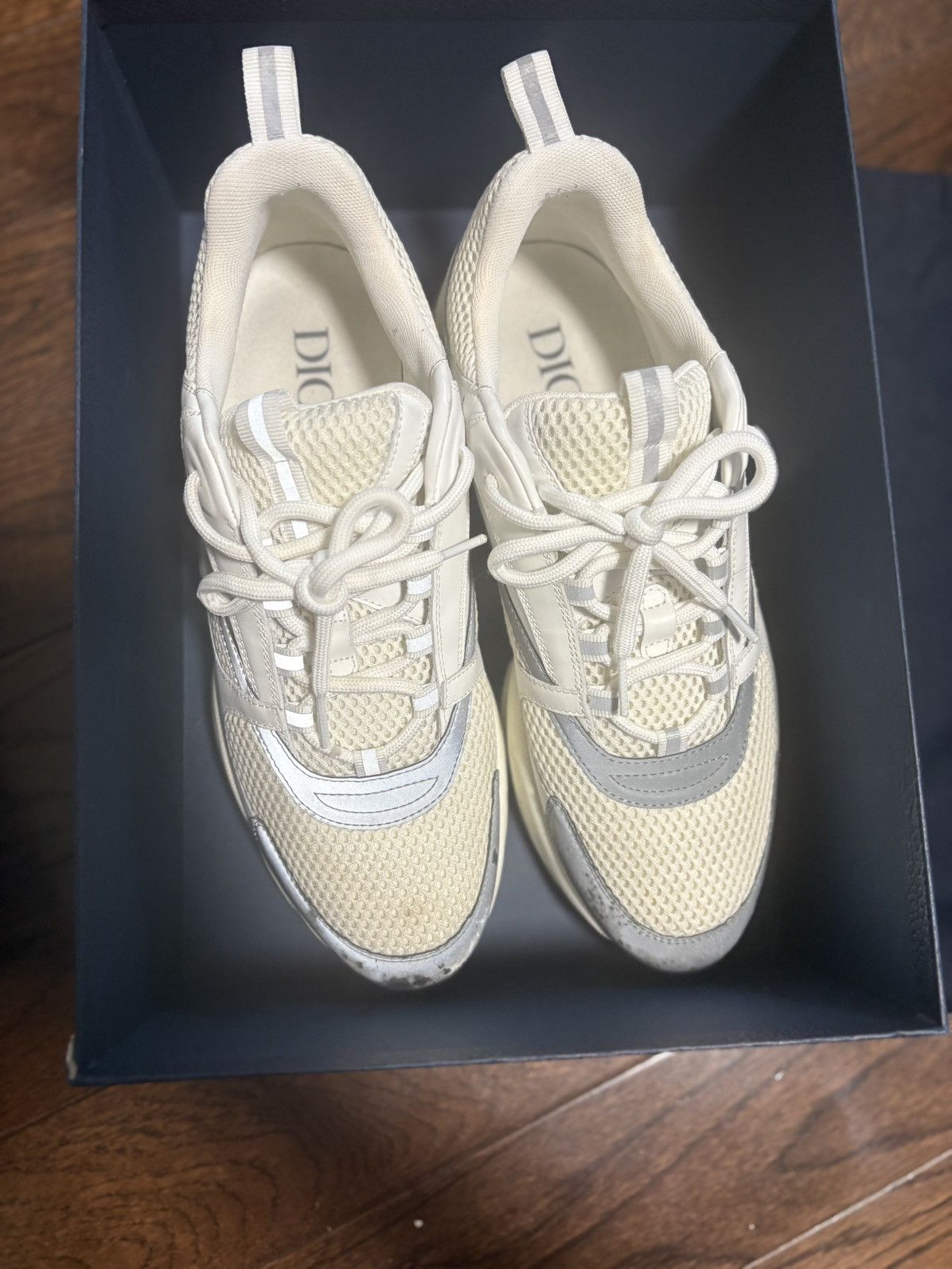 Dior dior b22 white silver Size US 11 / EU 44 - 4 Thumbnail