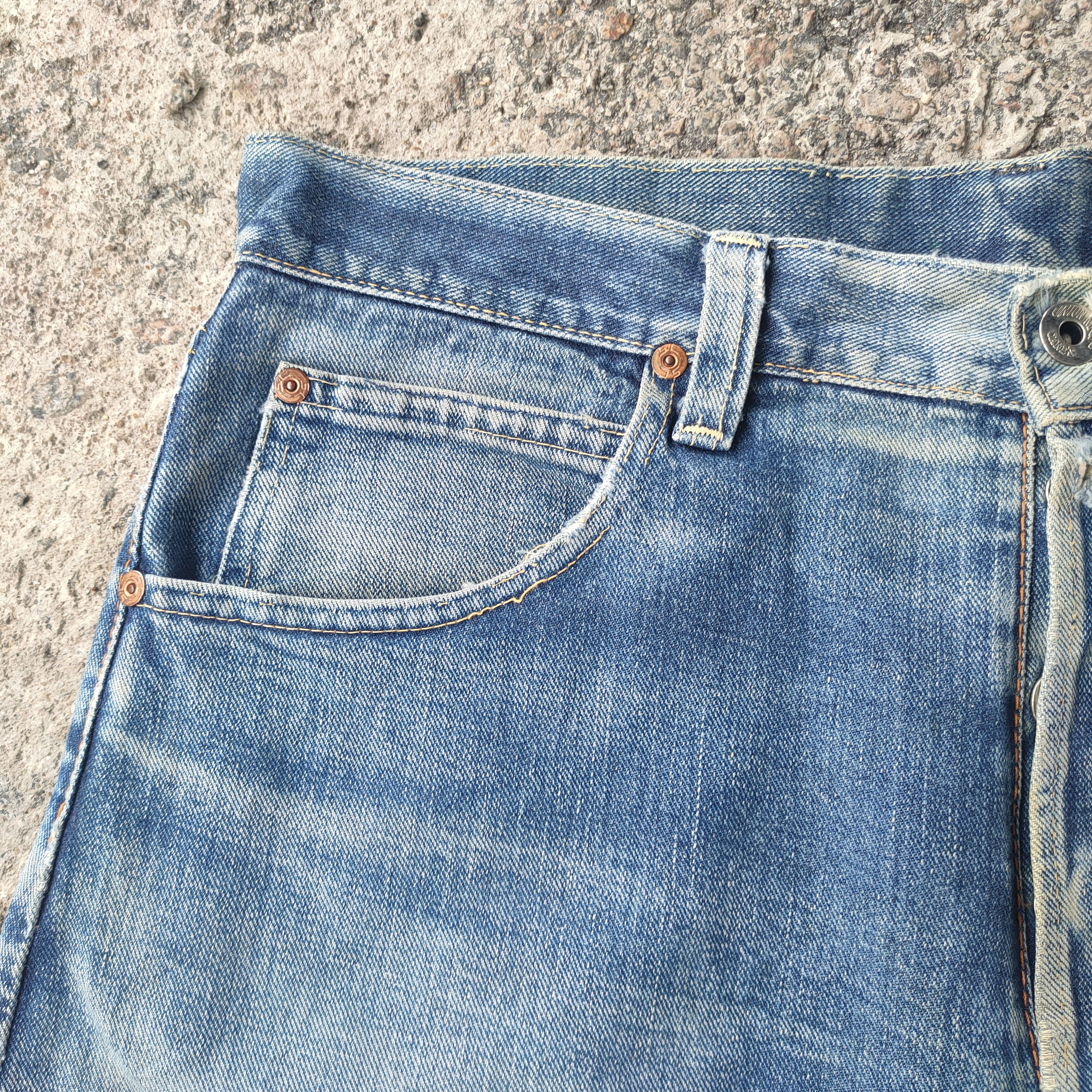 Union LA VINTAGE UNION MADE SELVEDGE FADED RIPPED JEANS DENIM PANTS Size US 34 / EU 50 - 8 Thumbnail