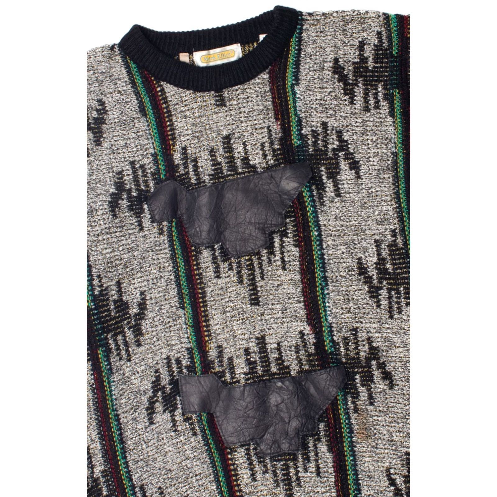 Vintage VINTAGE Mark Elliot Sweater Shirt Large Gray Size L / US 10 / IT 46 - 2 Thumbnail