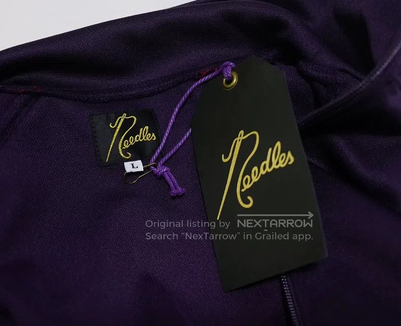 Needles Needles Butterfly embroidered striped casual jacket Size US L / EU 52-54 / 3 - 4 Thumbnail