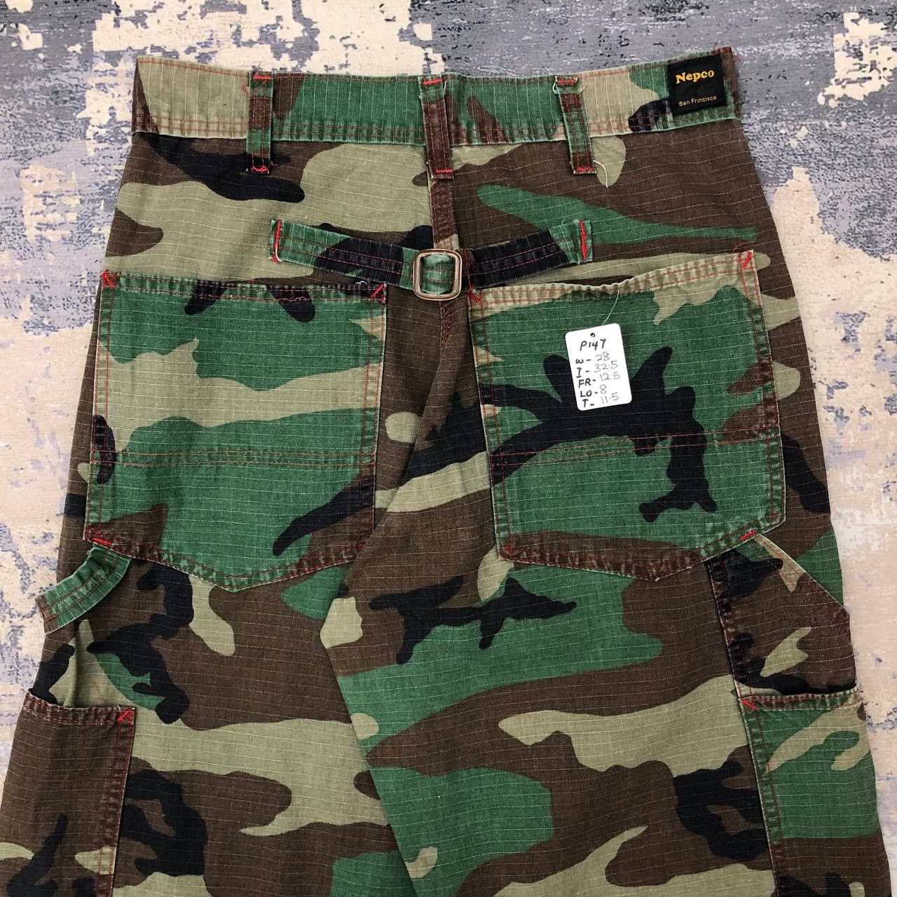 Other P147 NEPCO CAMO CARPENTER PANTS Size US 28 / EU 44 - 4 Thumbnail