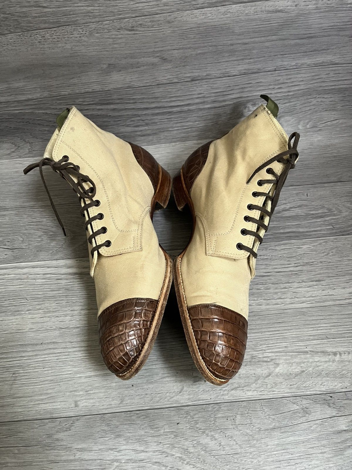 Saint Crispins Saint crispin Spectator boots croc leather boots sz 9.5 Size US 10.5 / EU 43-44 - 10 Thumbnail
