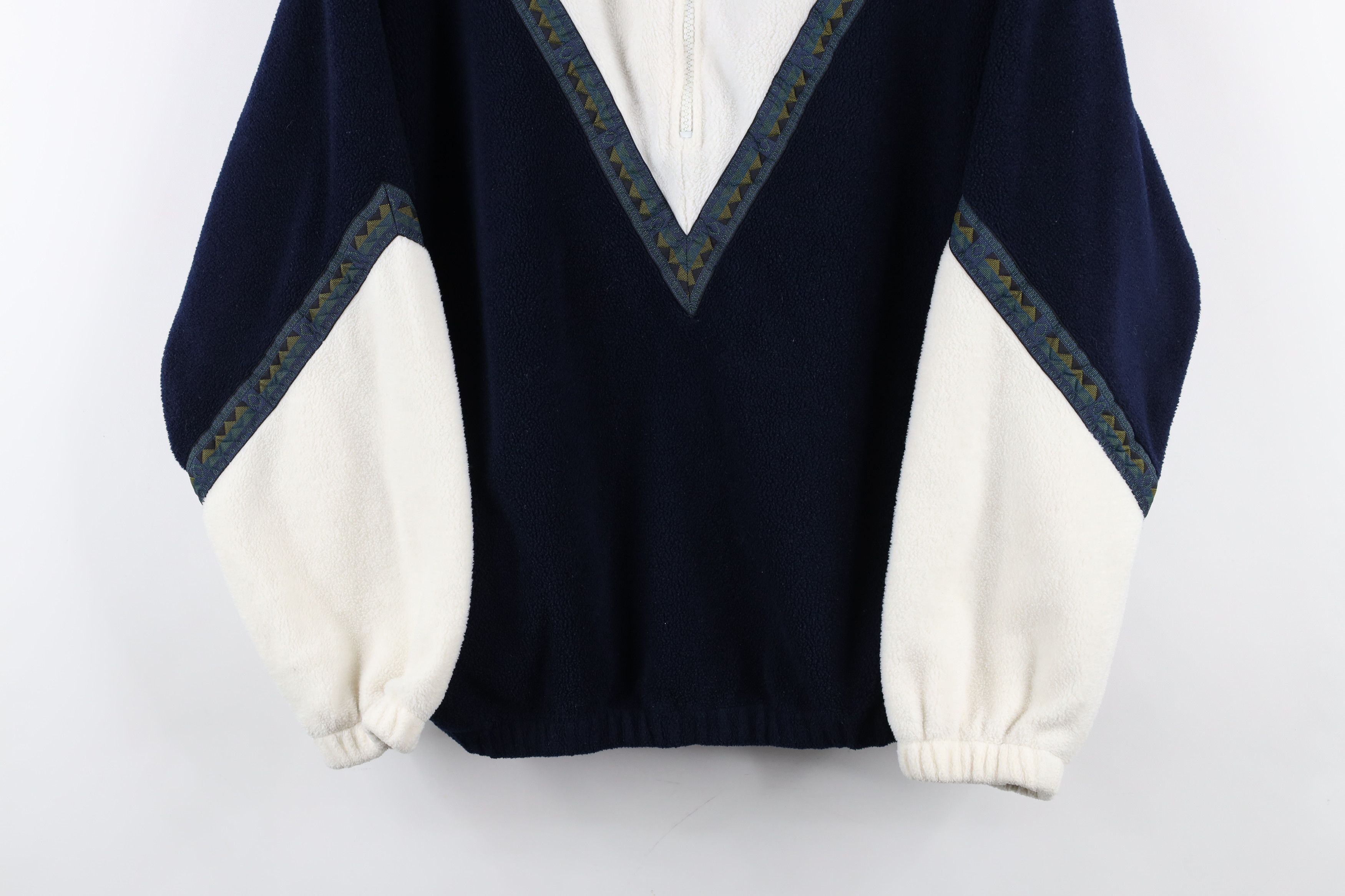 Vintage Vintage 90s Streetwear Half Zip Fleece Pullover Sweater Size L / US 10 / IT 46 - 3 Thumbnail