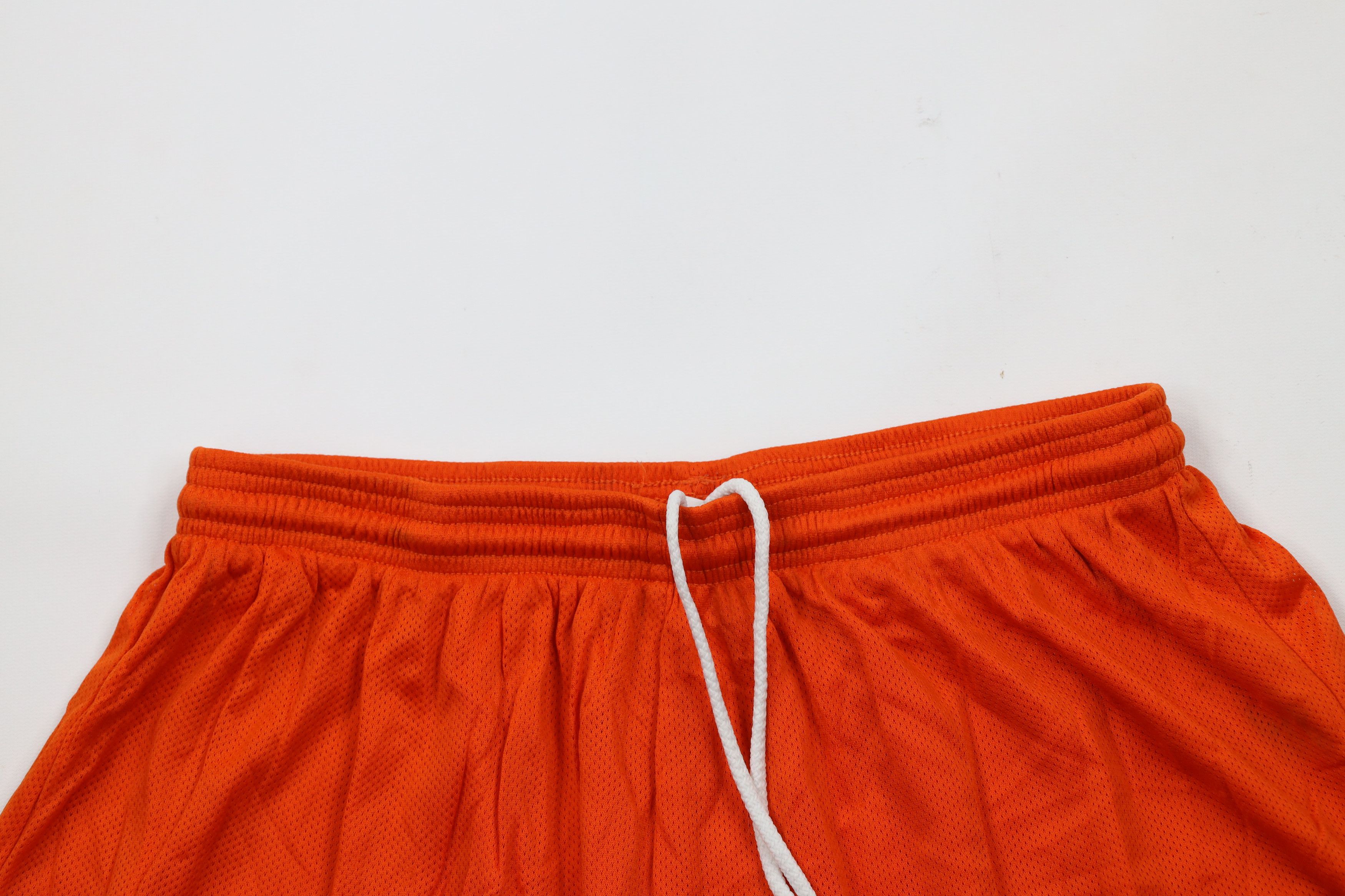 Russell Athletic × Vintage Vintage 90s Russell Athletic Above Knee Shorts Orange Nylon Size US 36 / EU 52 - 2 Thumbnail