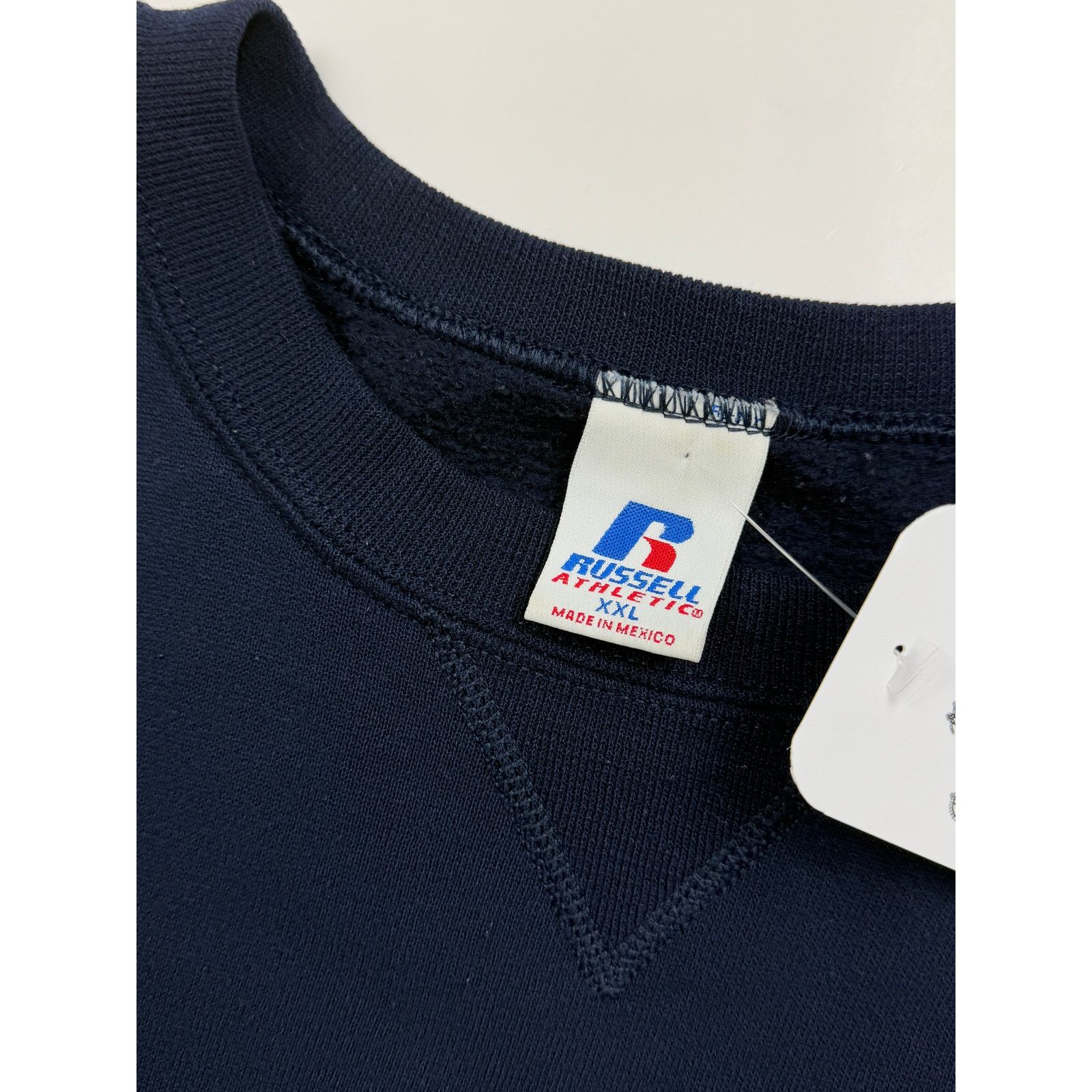 Vintage Russell Athletic Crewneck Sweatshirt Size XXL Navy Blue Size XXL / US 16-18 / IT 52-54 - 3 Thumbnail