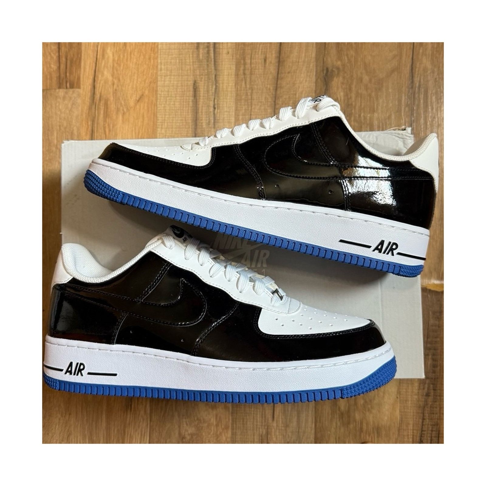 Nike 2014 Nike Air Force 1 Concord Patent Black White Game Royal Size US 10 / EU 43 - 1 Thumbnail