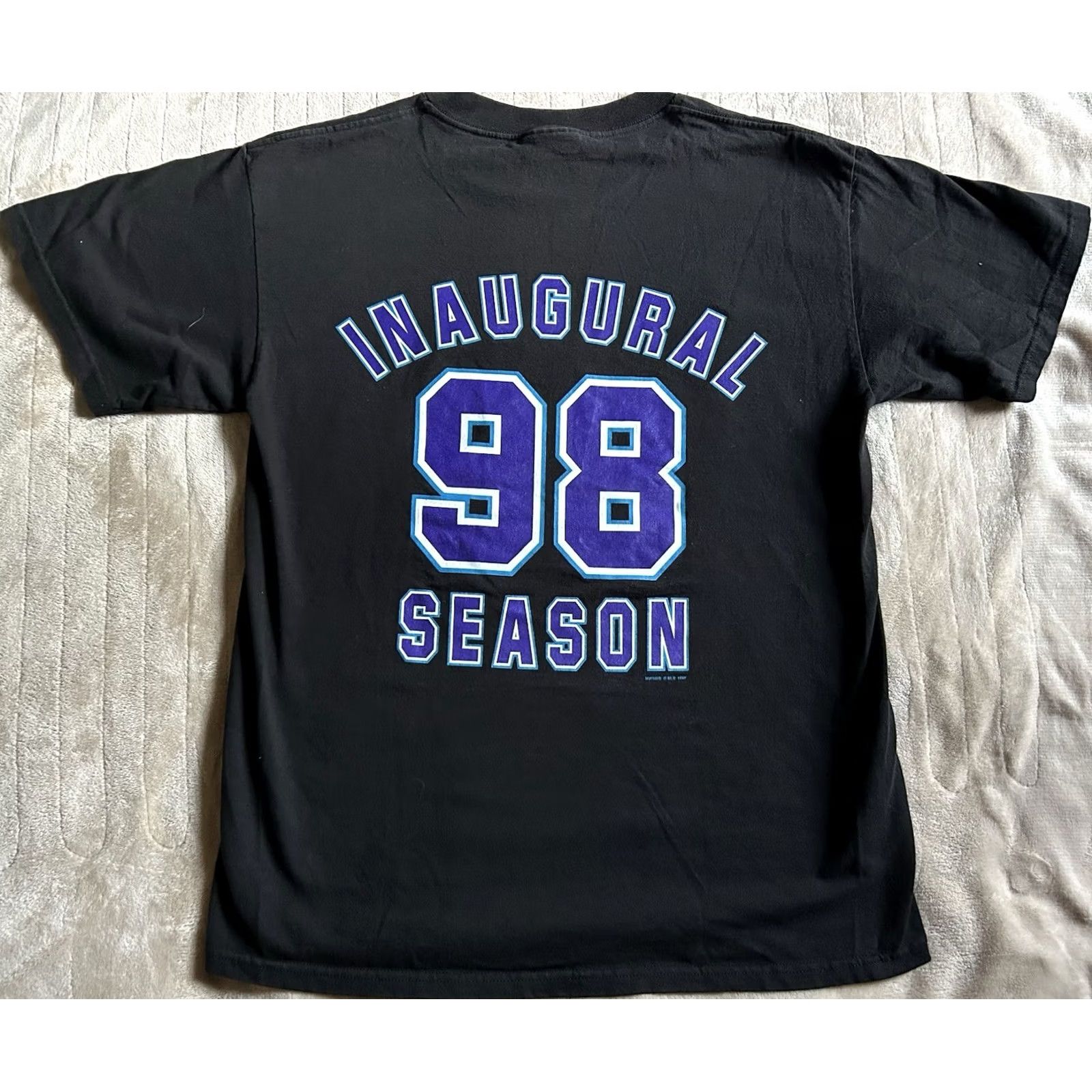 Lee VINTAGE Tampa Bay Devil Rays Inaugural Season T Shirt Men’s Size L Lee Sport Black Cotton Blend Graphic Print US Sports 1990-1999 Mens Size US L / EU 52-54 / 3 - 2 Thumbnail
