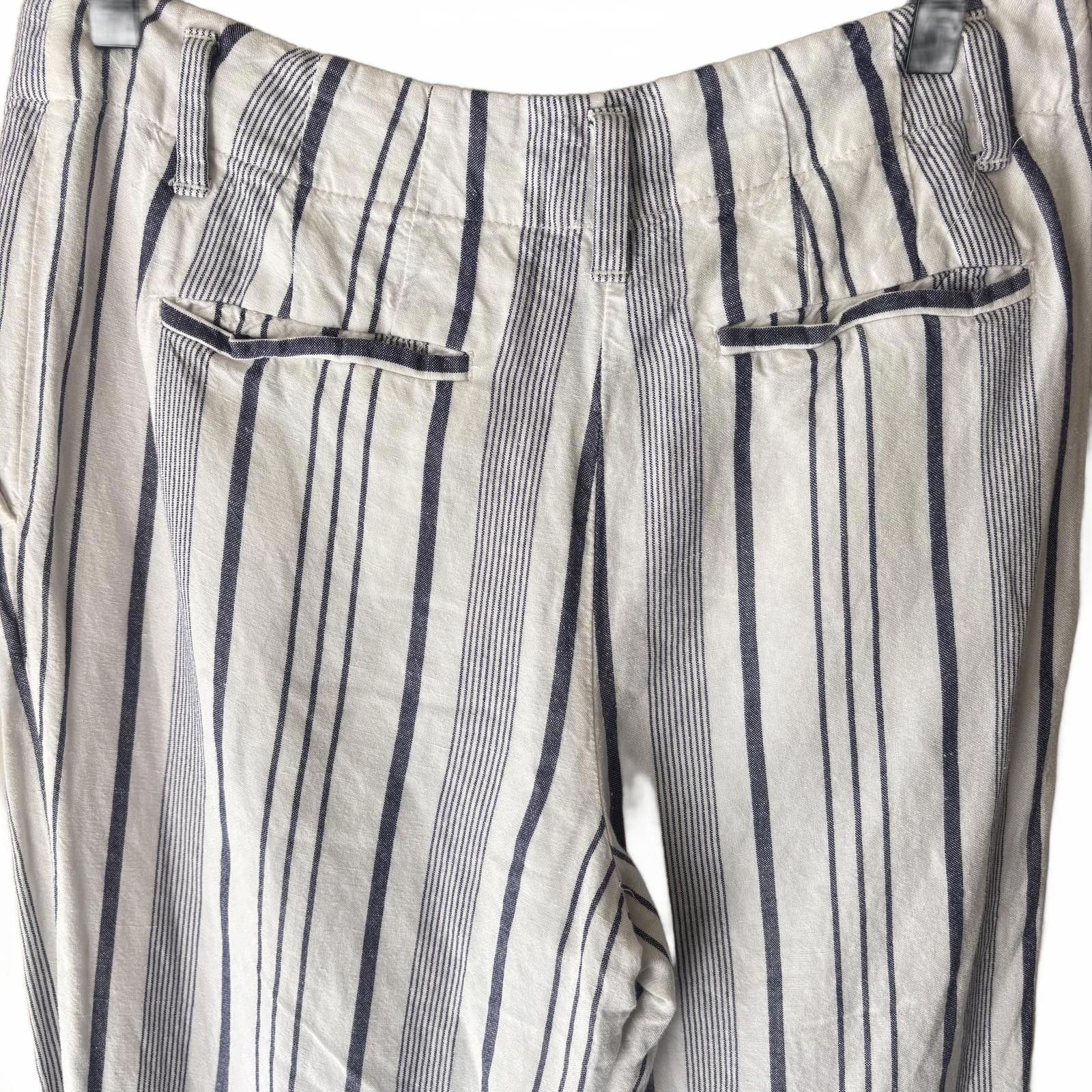 Other Ann Taylor LOFT Pants Stripe White Blue Size 26" / US 2 / IT 38 - 8 Thumbnail