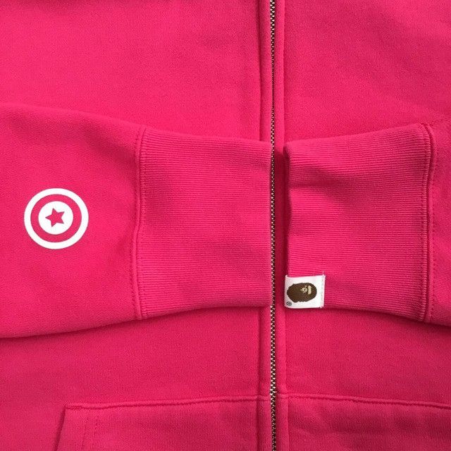 Bape BAPE camo x pink shark full zip hoodie a bathing ape Size US M / EU 48-50 / 2 - 6 Thumbnail