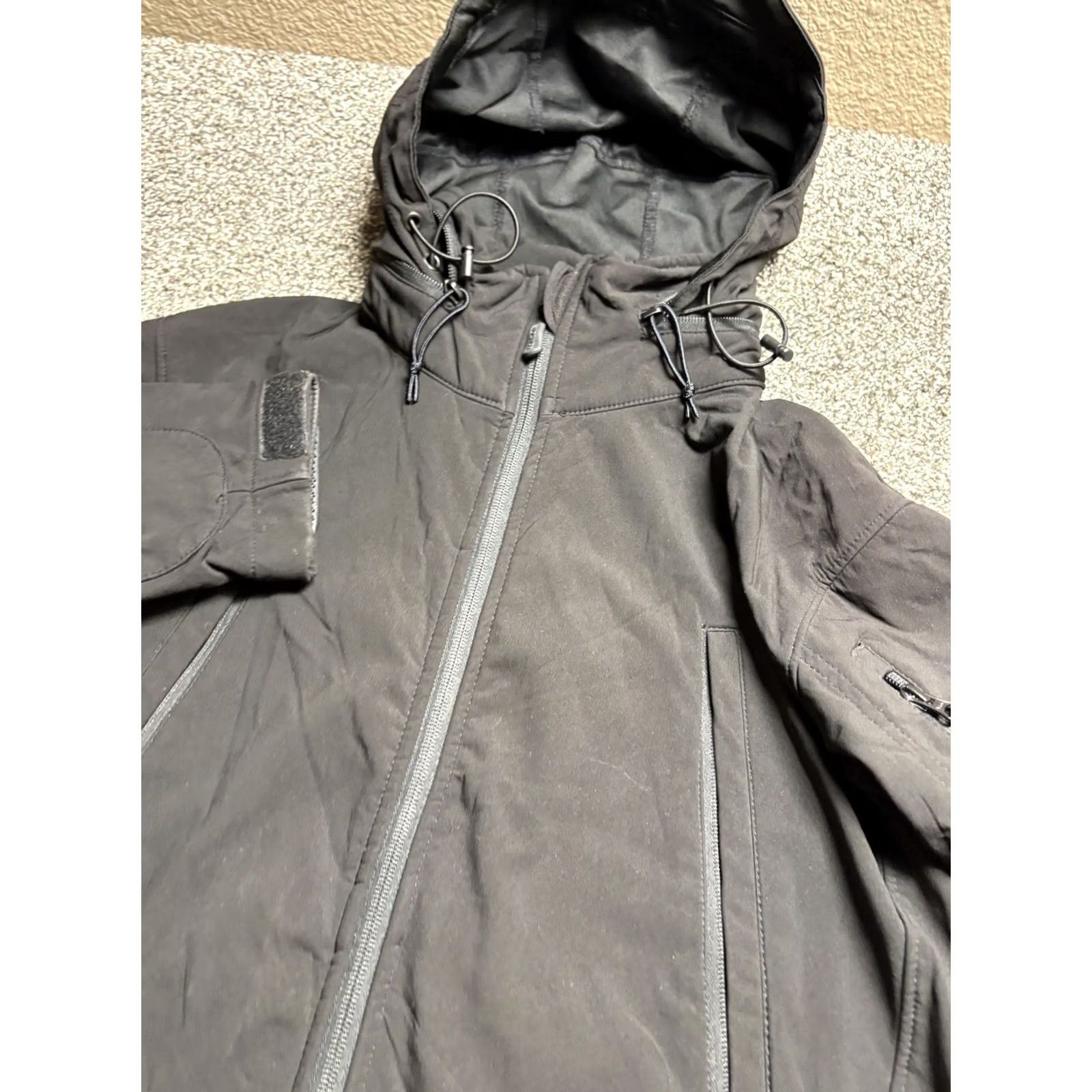 Vintage Condors Jacket Summit Adult XS Black Softshell Hooded Tactical Concealed Carry Jacket Mens Size US XS / EU 42 / 0 - 7 Thumbnail
