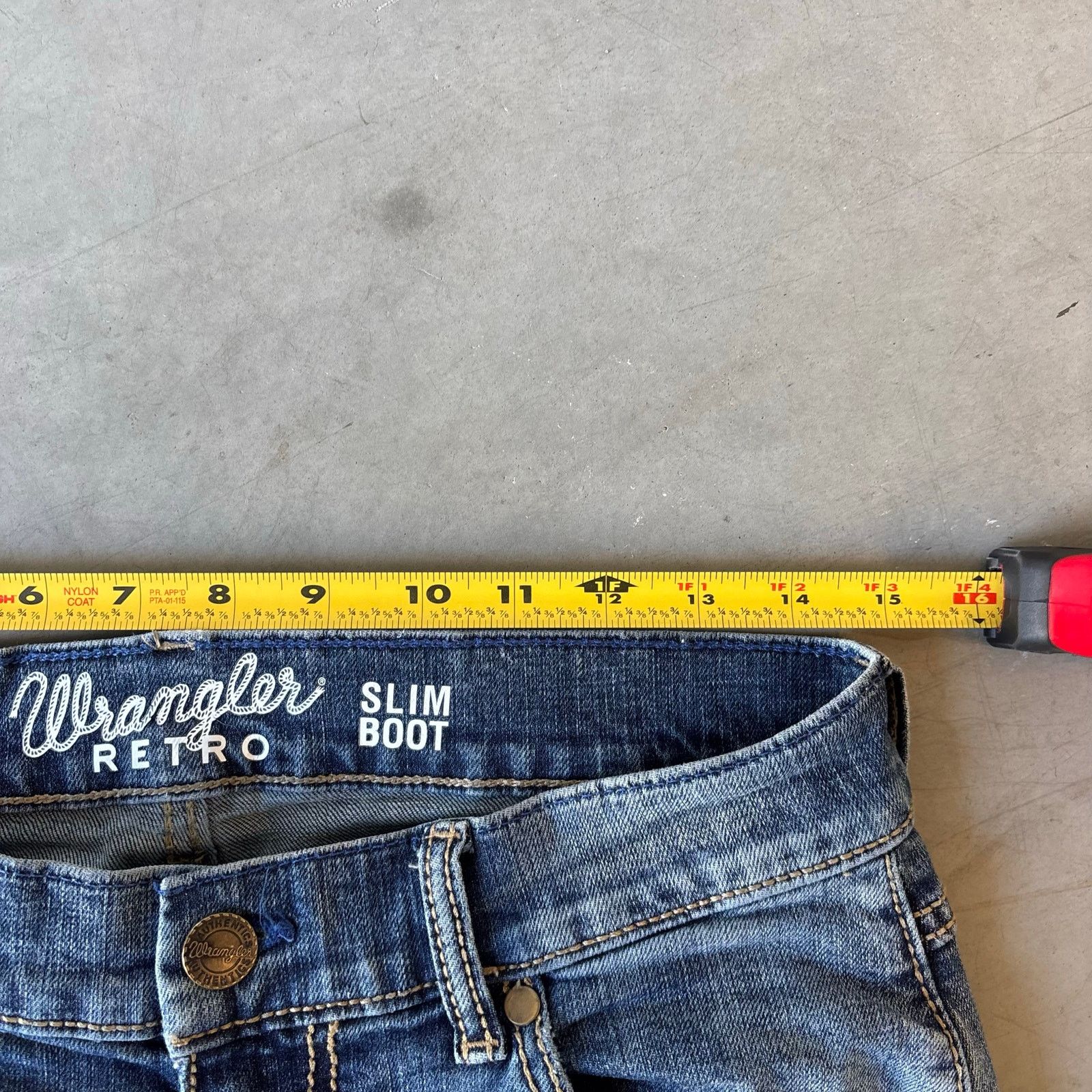 Wrangler y2k vintage faded washed slim bootcut jeans Size US 30 / EU 46 - 2 Thumbnail