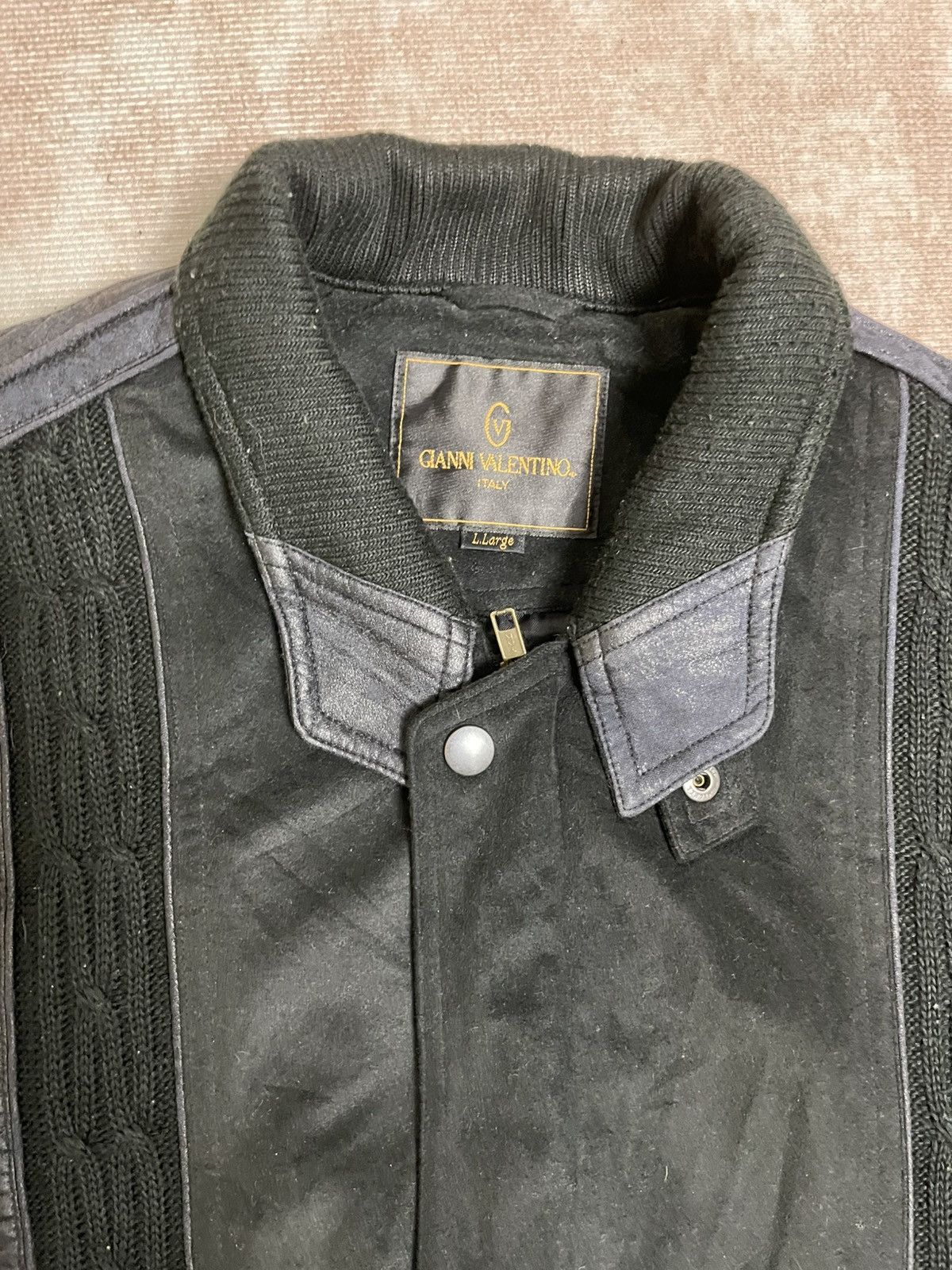 Japanese Brand Gianni Valentino Bomber Size US L / EU 52-54 / 3 - 3 Thumbnail