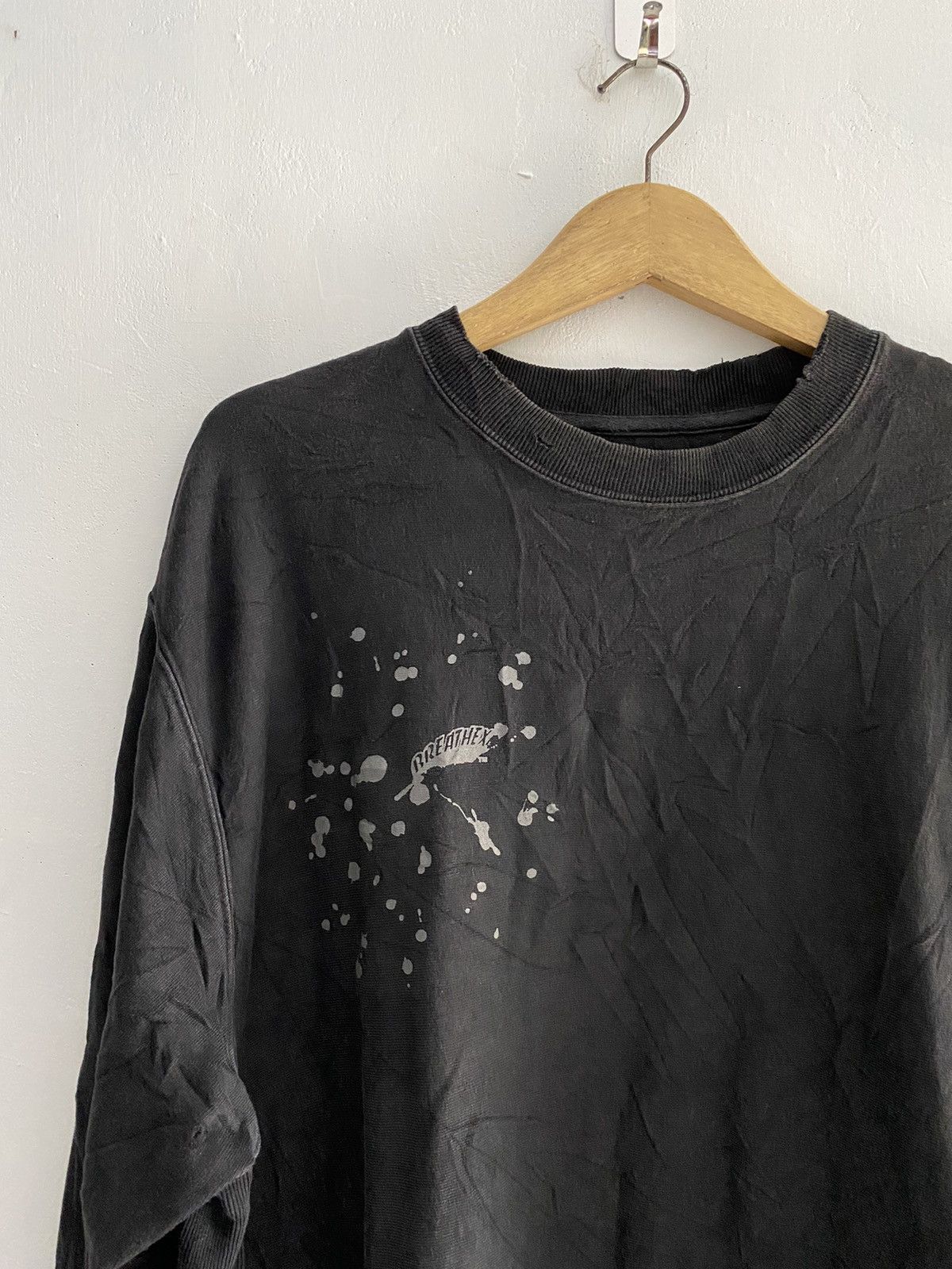 Number (N)ine 2000s breathex painter distressed sweatshirts Size US L / EU 52-54 / 3 - 3 Thumbnail