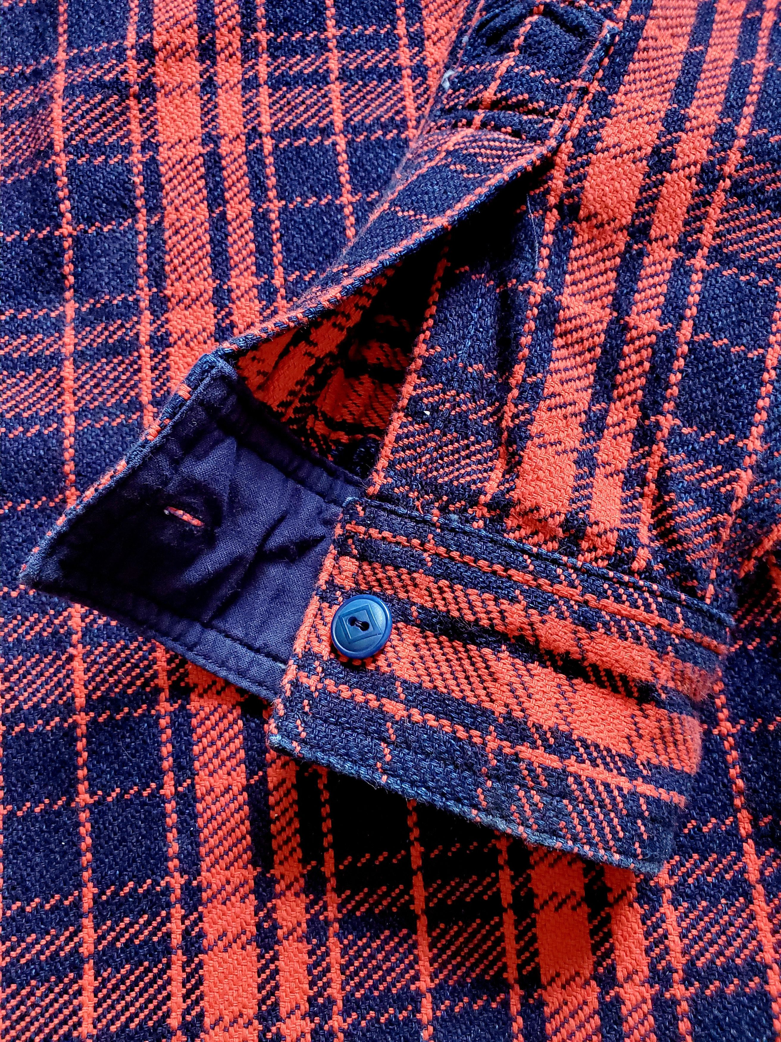 Samurai Jeans SIN16-01 Rope Dyed Indigo & Vermillion Flannel Size US L / EU 52-54 / 3 - 9 Thumbnail