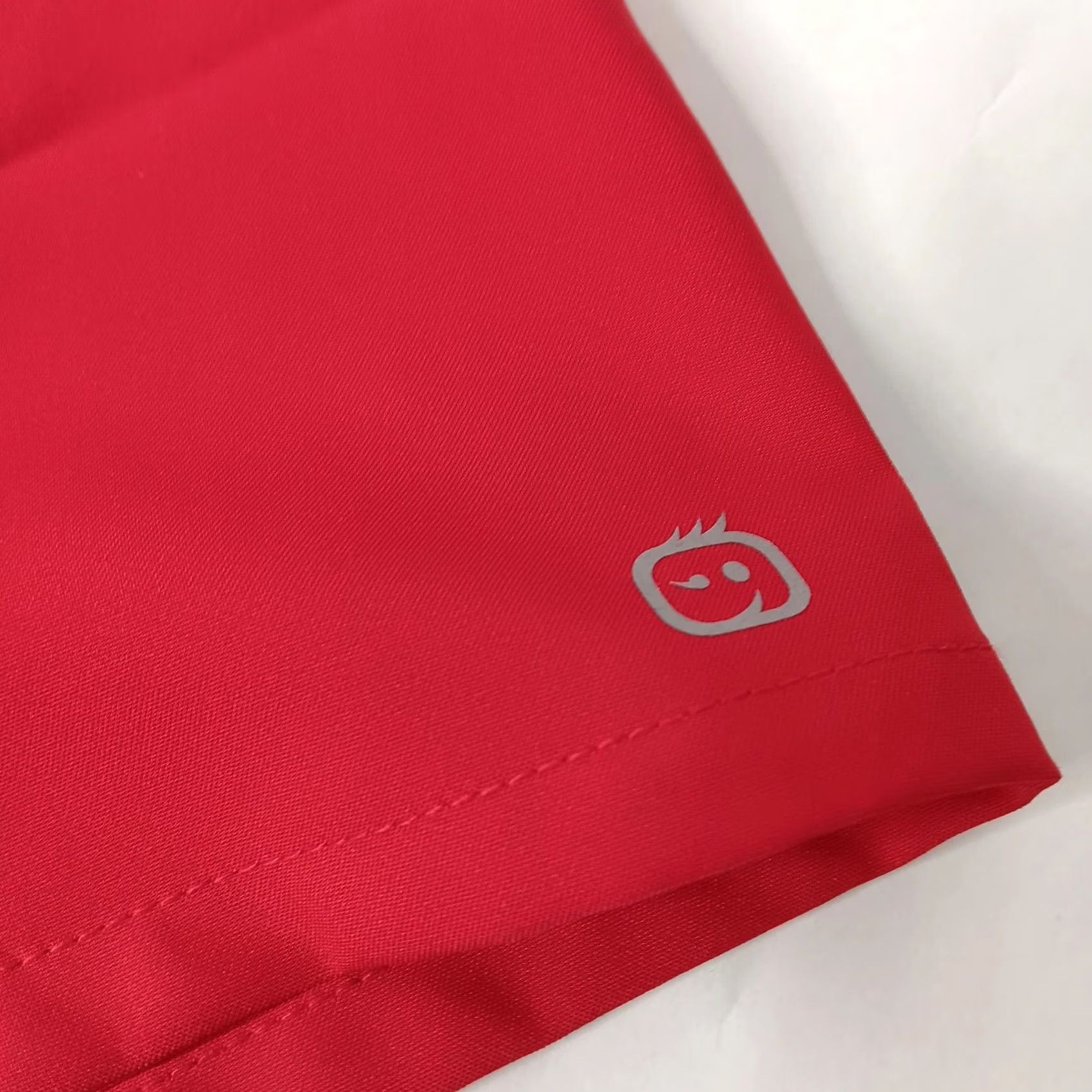 Vintage WonderWink Scrub Shirt Red Short Sleeve Collared Womens M Medium Medical Solid Staff Medical Health Care Professional Shirt Size M / US 6-8 / IT 42-44 - 3 Thumbnail
