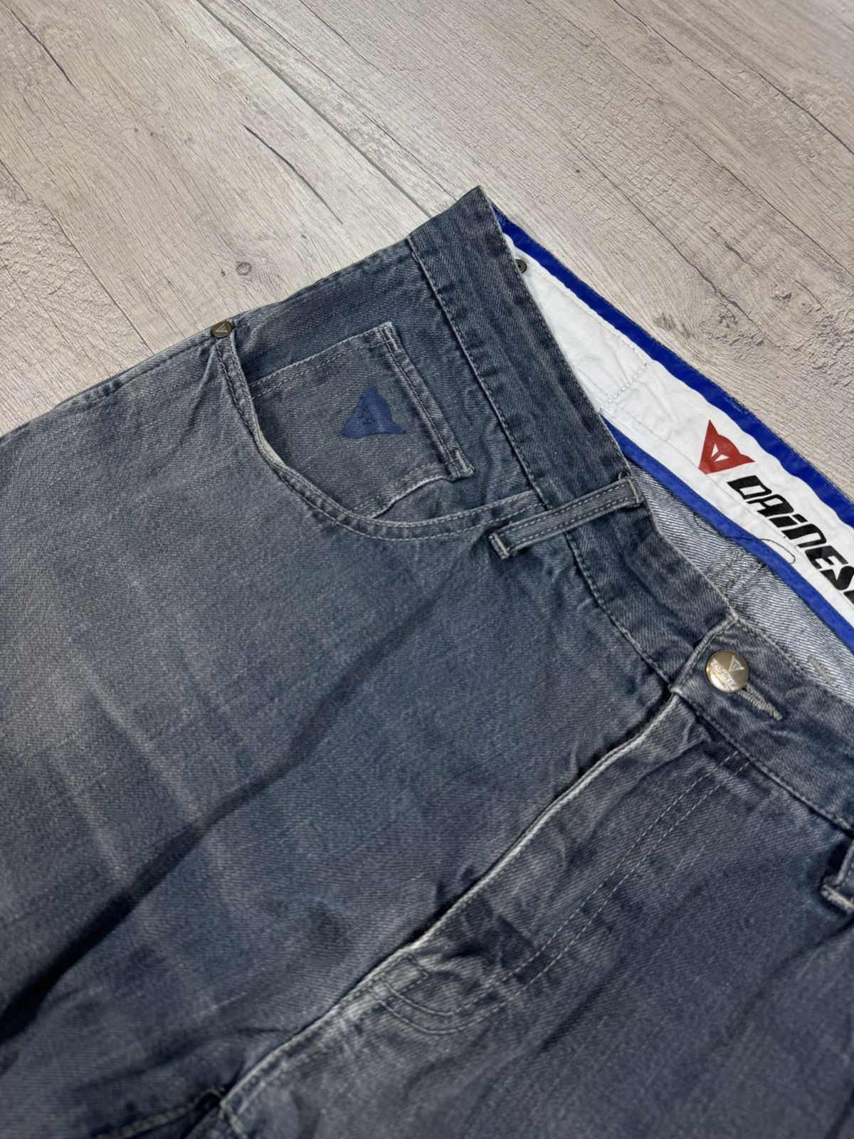 Dainese Dainese Double Knee Style Biker IF6WAS9 Jeans Straight Japan Size US 36 / EU 52 - 6 Thumbnail