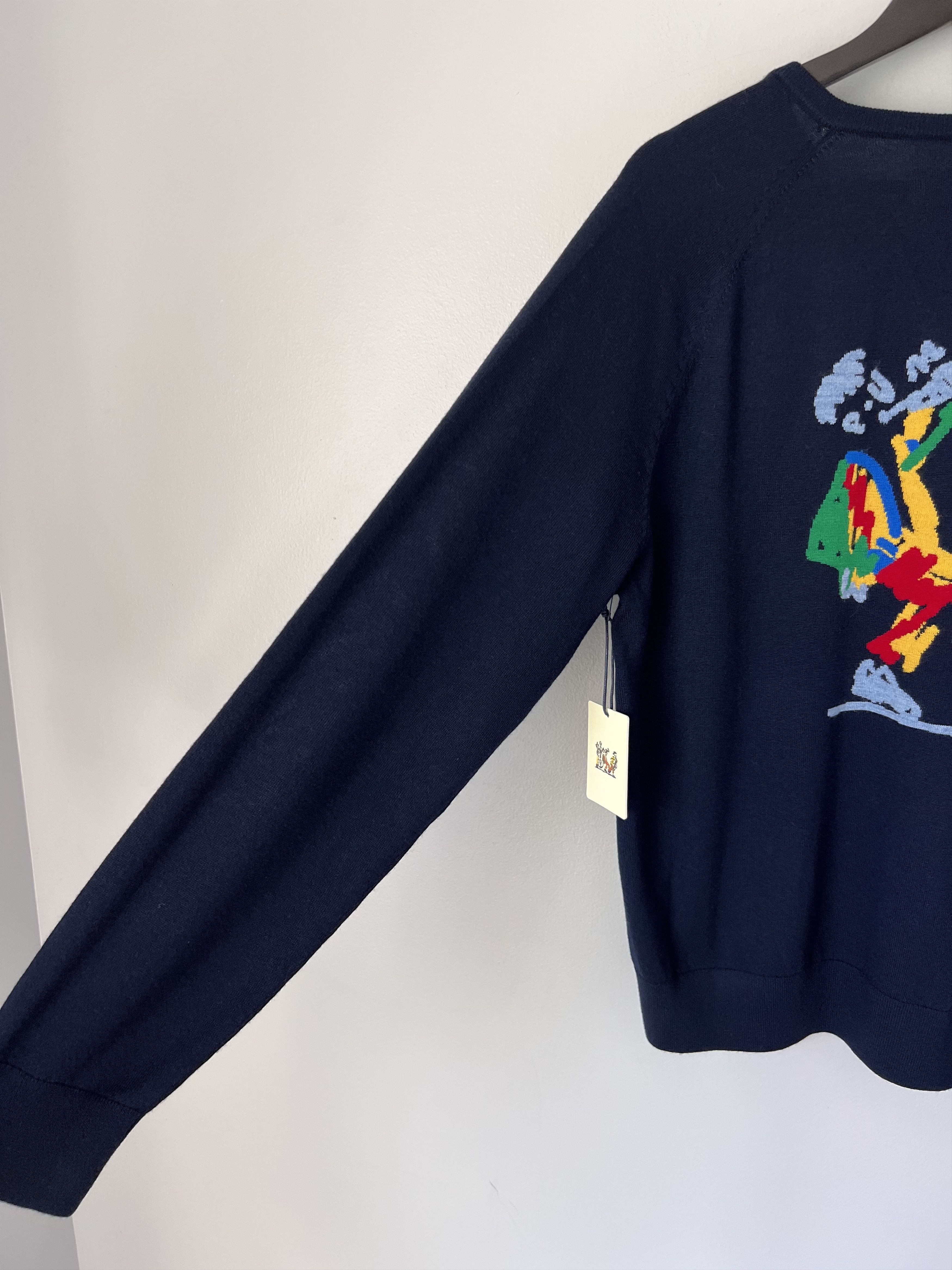 Aime Leon Dore × Drake's Aime Leon Dore Drake's Intarsia V-Neck Sweater in Navy Size US M / EU 48-50 / 2 - 4 Thumbnail