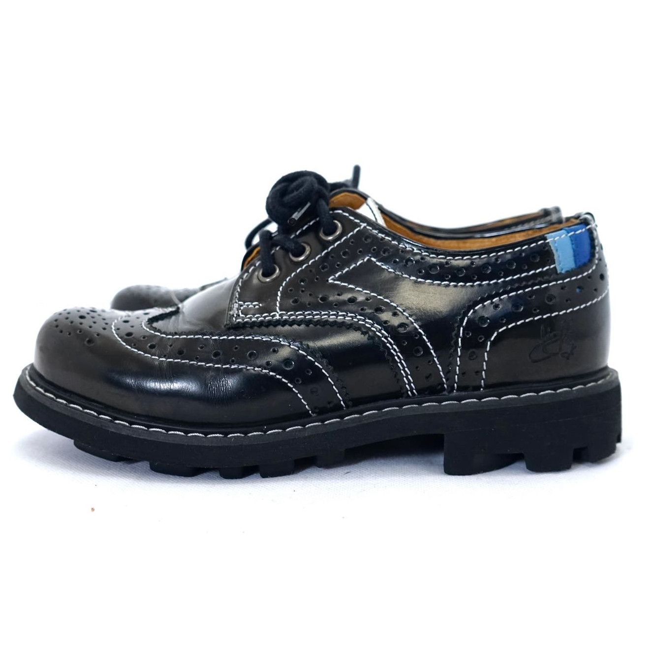 image of John Fluevog Michael Seventh Heaven Derby Shoes Women's 6 in Black