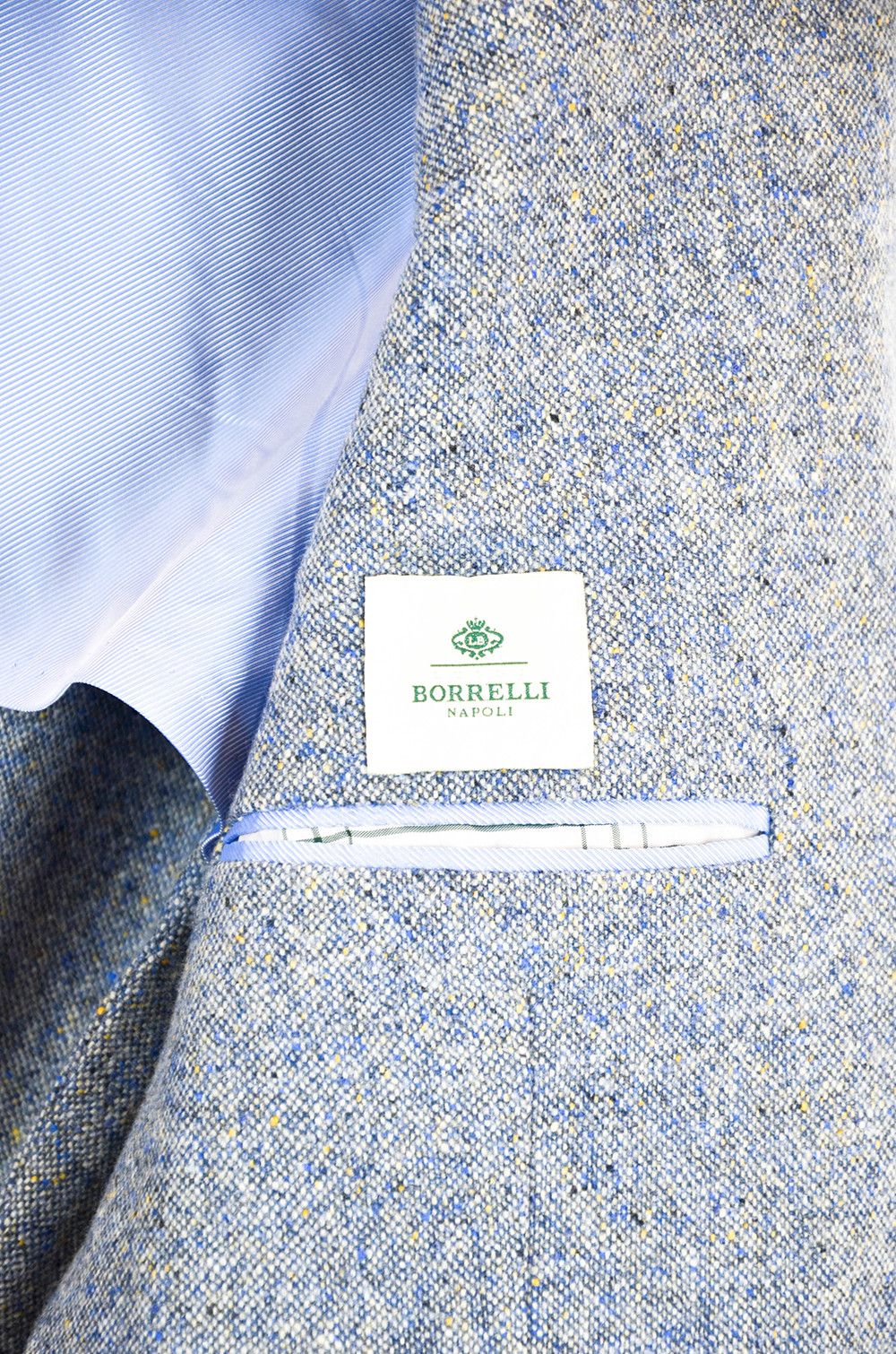 Luigi Borrelli Luigi Borrelli Napoli Blazer – Blue Tweed Wool – Size 52 Size 52R - 10 Thumbnail