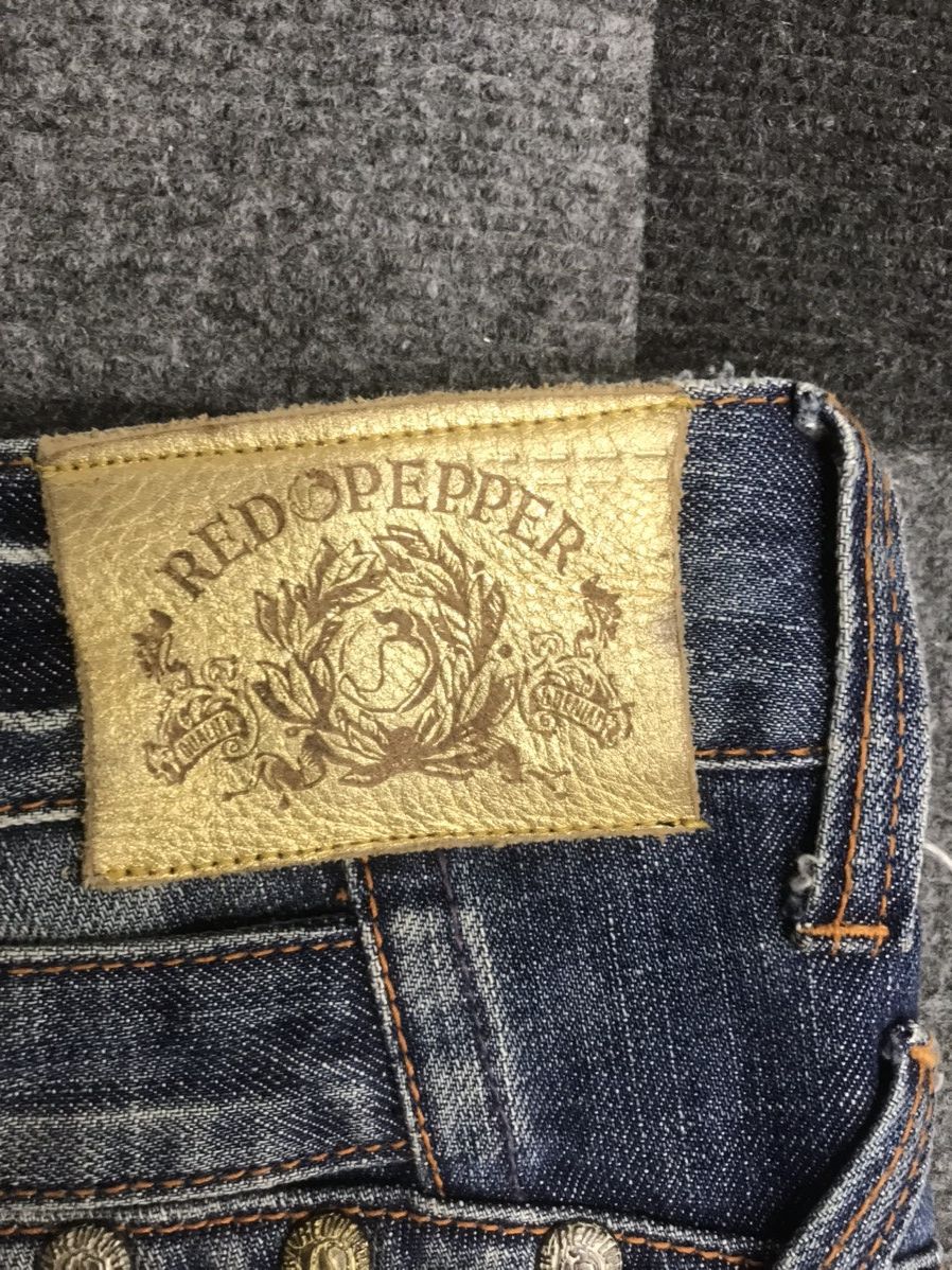Japanese Brand The Red Pepper Flare Denim Size 27" / US 4 / IT 40 - 15 Thumbnail