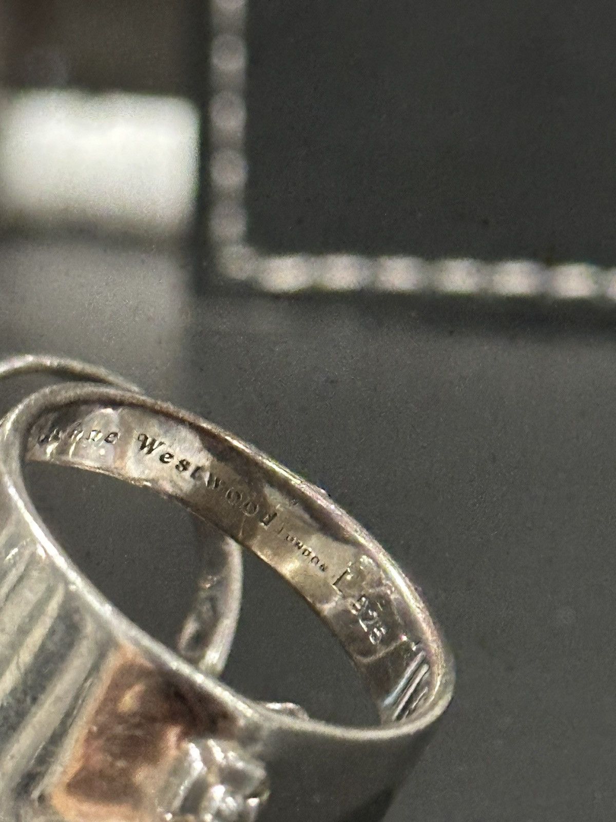 Vivienne Westwood OG 925 Sterling Silver Armor Ring L Size ONE SIZE - 9 Thumbnail