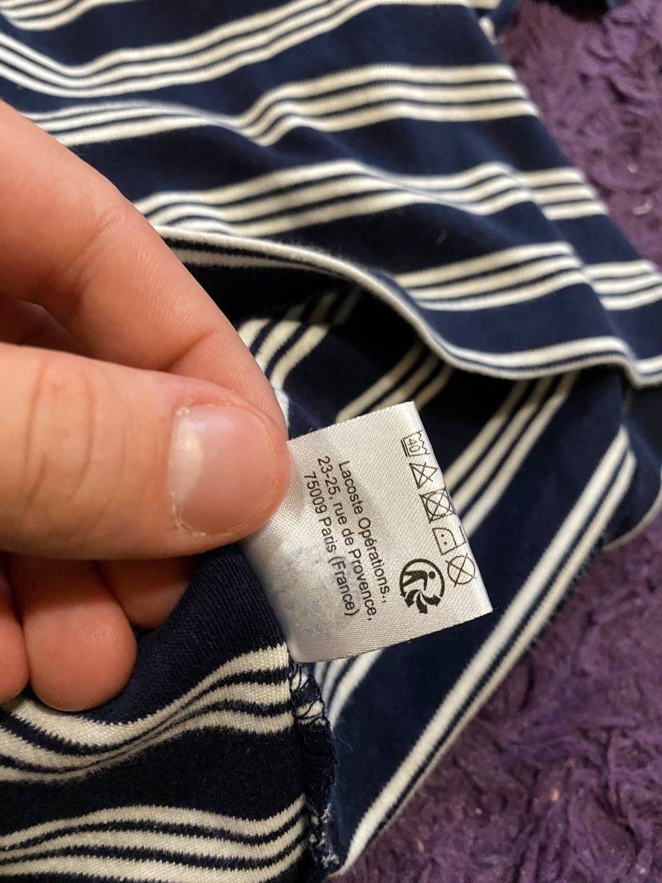 Lacoste LACOSTE Striped Polo Shirt Everyday Fit STREETWEAR Size US L / EU 52-54 / 3 - 4 Thumbnail