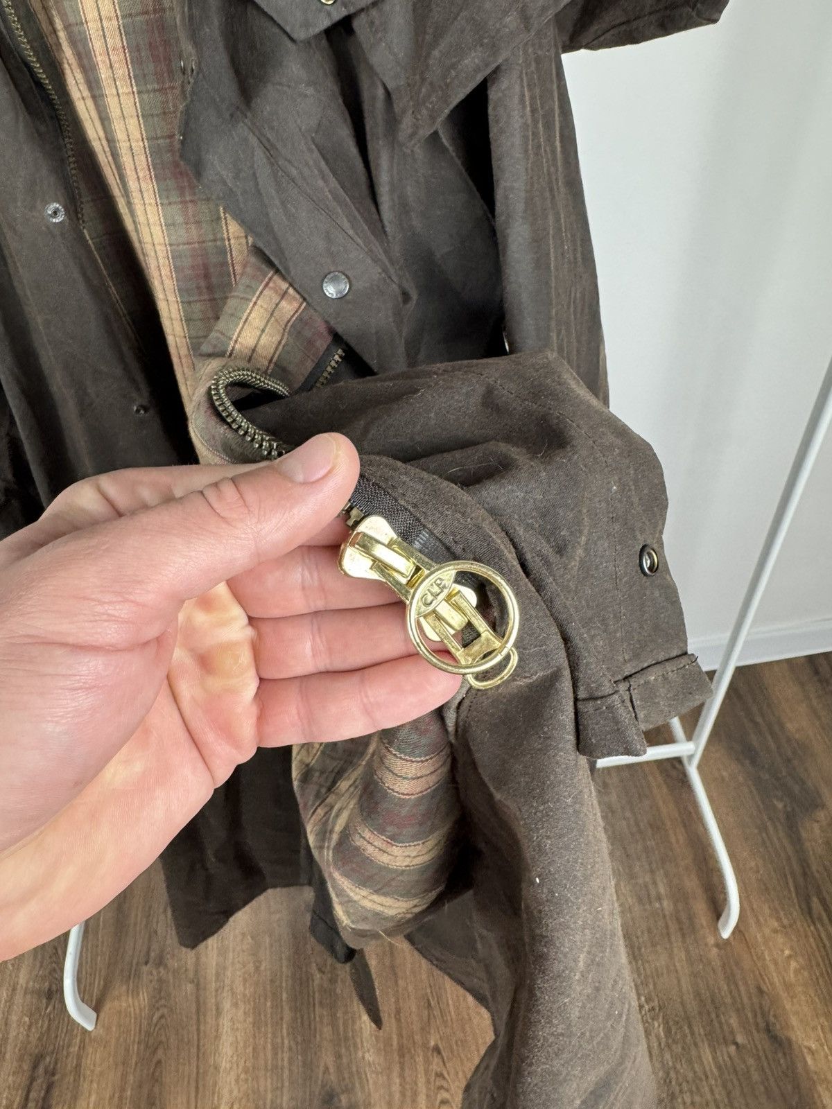 Other Vintage Game Waxed Coat Oilskin Jacket XL Brown Field Coat Size US XL / EU 56 / 4 - 16 Thumbnail