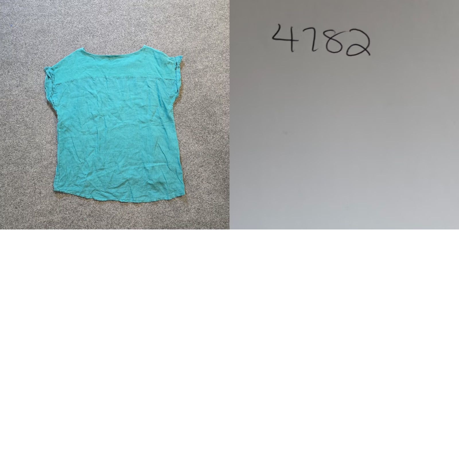 Vintage Bellambra Top Womens Size Small Green Linen Short Sleeve Casual Basic Shirt Size S / US 4 / IT 40 - 8 Thumbnail