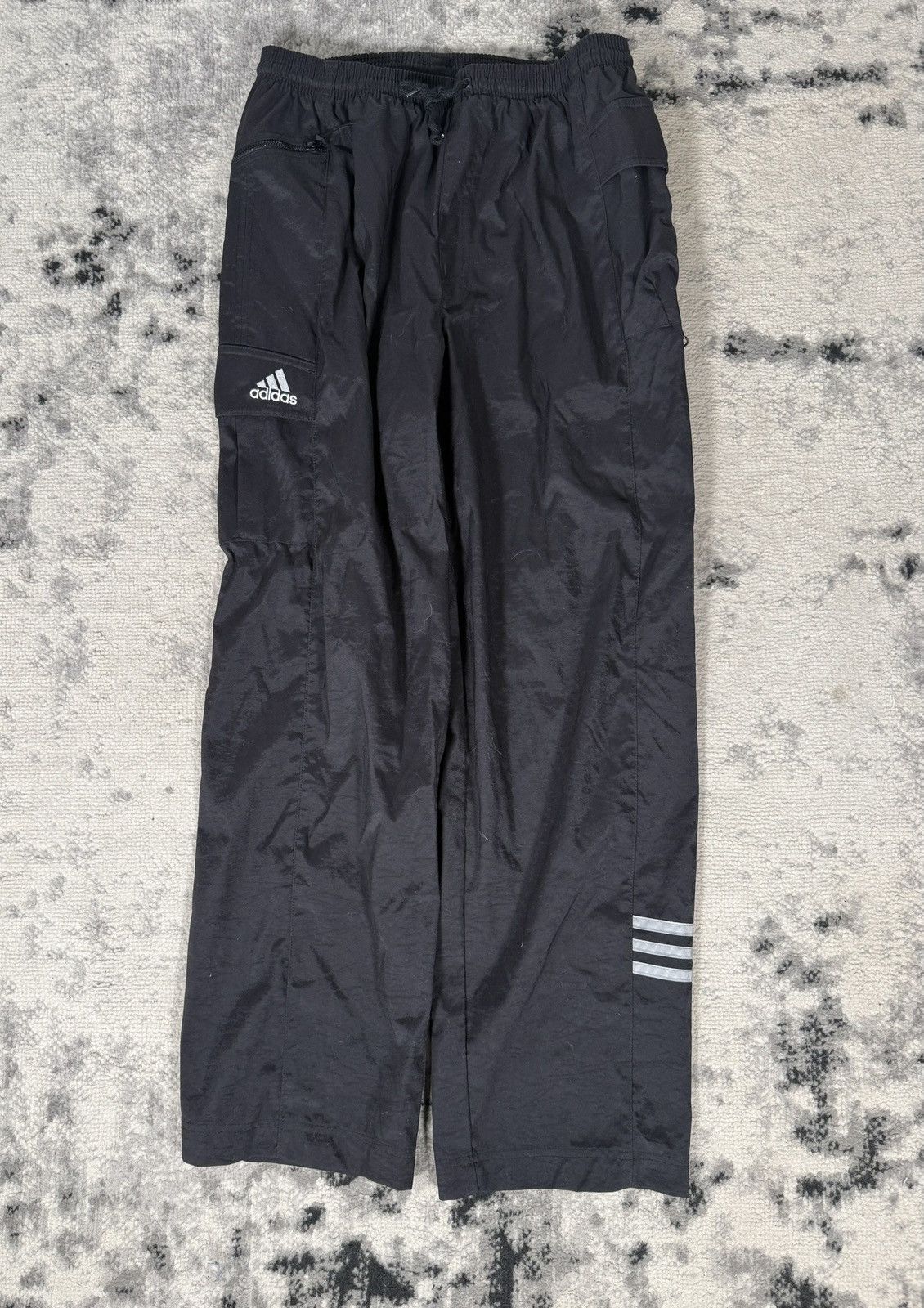 Adidas Vintage 90s Y2K Adidas Heavy Nylon Track Pants Size US 32 / EU 48 - 1 Thumbnail
