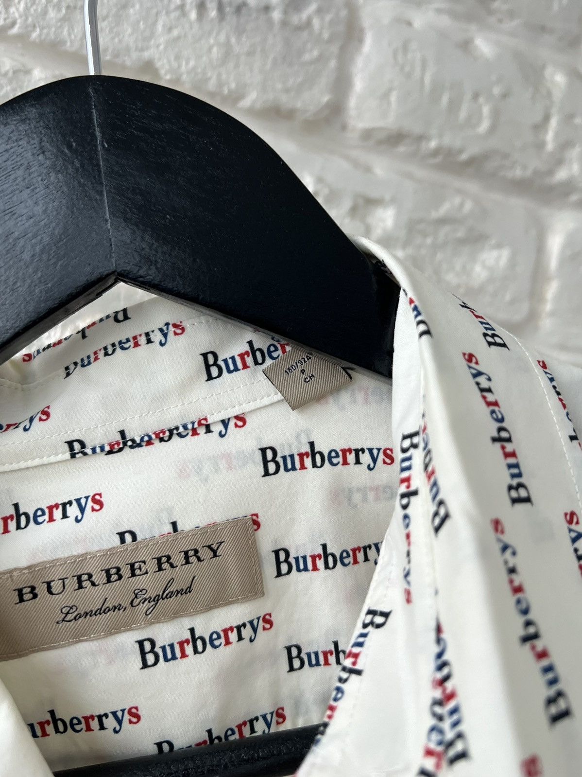 Burberry Burberry London Monogram Burberrys Logo Button Up Shirt Size US S / EU 44-46 / 1 - 6 Thumbnail