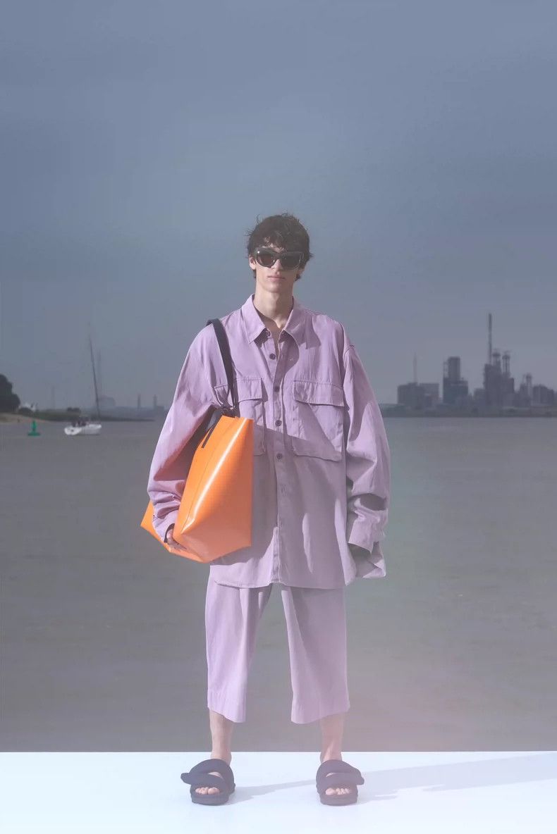Dries Van Noten Dries Van Noten Purple Three-Quarter Pants - dmc Size US 31 - 1 Thumbnail