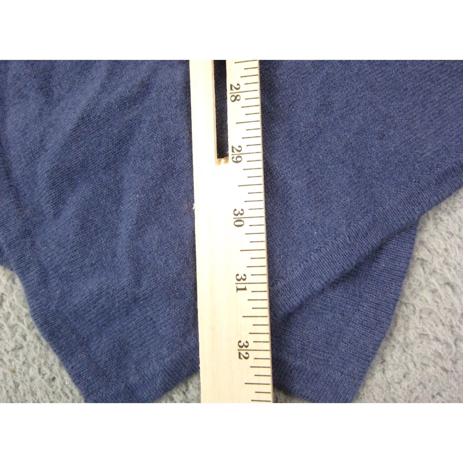 Saks Fifth Avenue Saks Fifth Avenue Blue 100% Cashmere Cardigan Womens Large Open Sweater Classic 80s 90s Size L / US 10 / IT 46 - 7 Thumbnail
