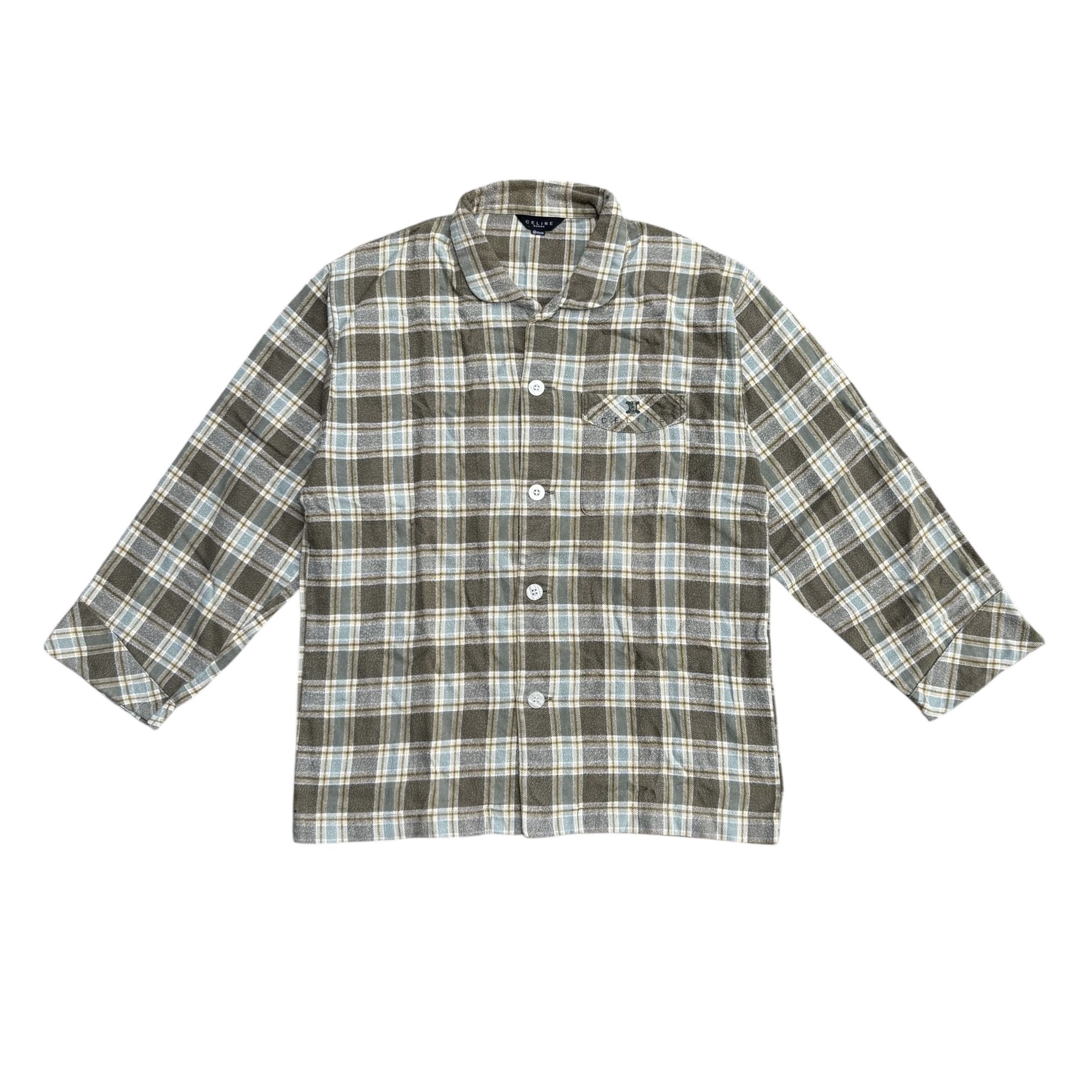 Celine Celine Homme Flannel Shirt Size M / US 6-8 / IT 42-44 - 2 Thumbnail