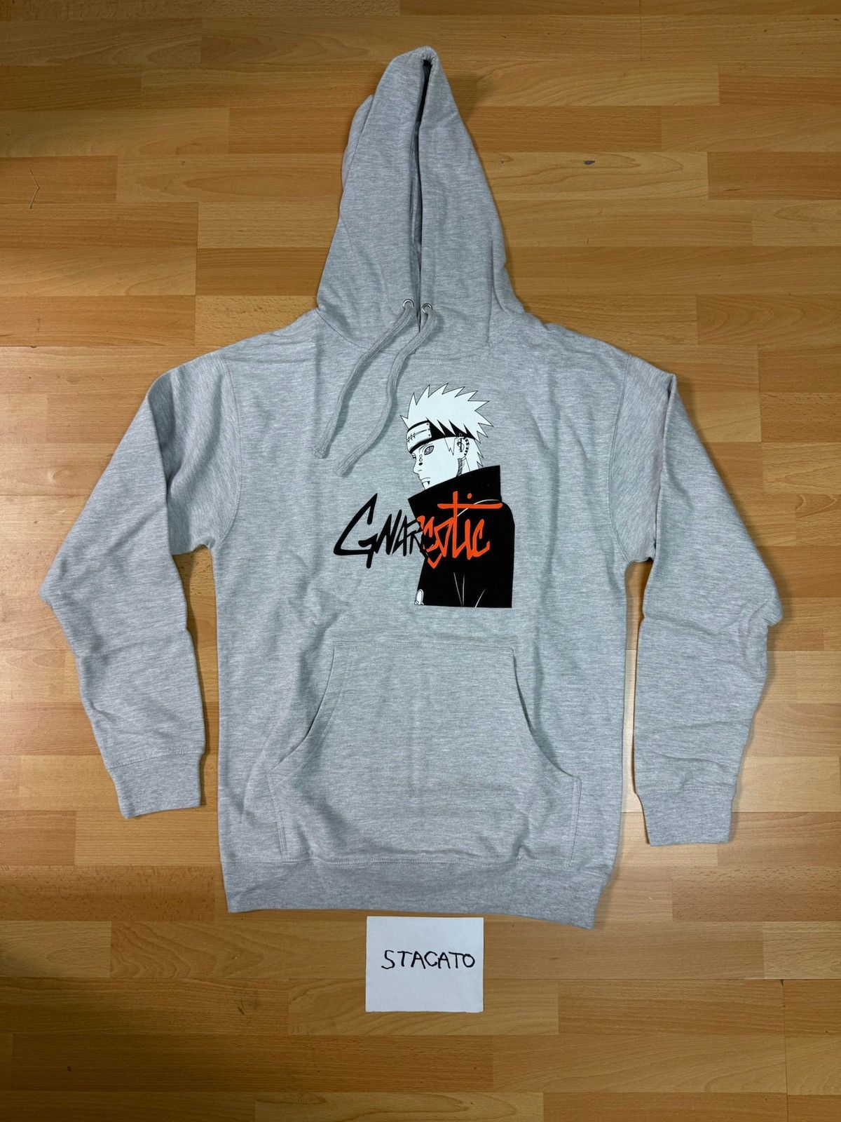 Glo Gang × Gnarcotic Gnarcotic Naruto Pain Hoodie Grey Medium Size US M / EU 48-50 / 2 - 1 Thumbnail