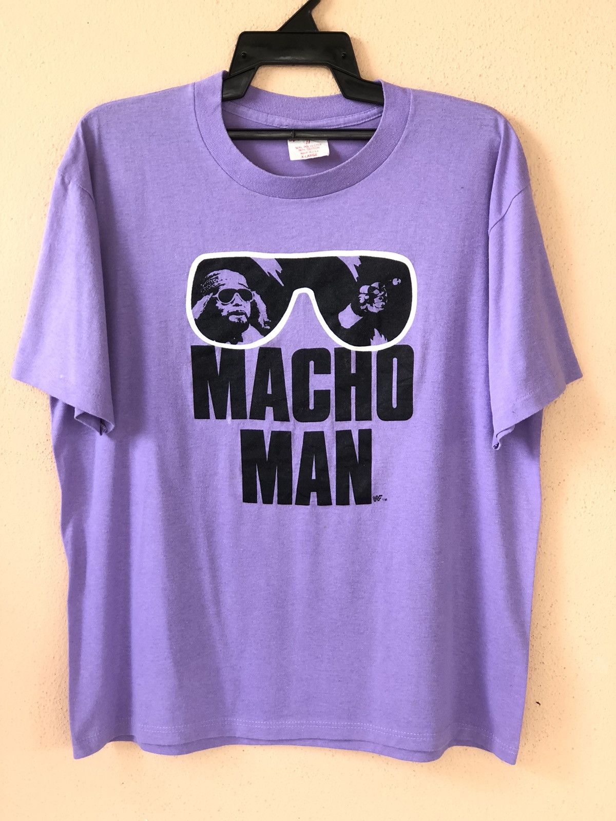 Vintage × WCW/nWo × WWF Vintage 80s MACHO MAN WWF Wrestling Tee Size US XL / EU 56 / 4 - 1 Thumbnail