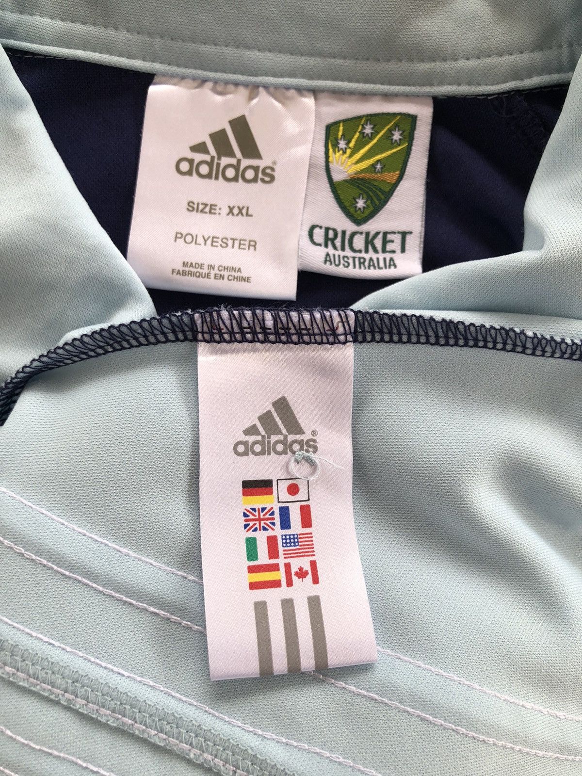 Adidas 2004 SpeedBlitz Blues Australia Cricket Jersey Size US XL / EU 56 / 4 - 13 Thumbnail