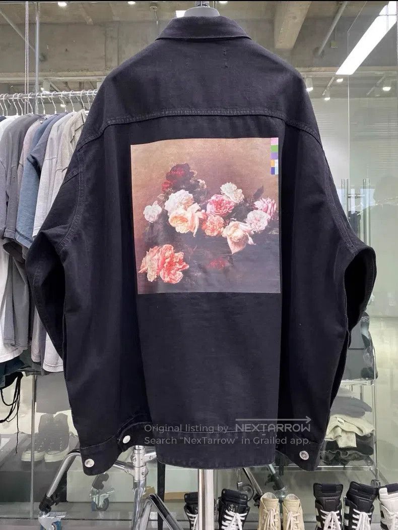 Raf Simons Raf Simons 18SS silhouette OS floral denim jacket Size US S / EU 44-46 / 1 - 1 Thumbnail