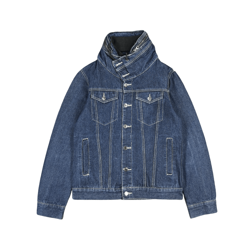 image of Jungle Storm Blue Denim Trucker Jacket, Men's (Size Medium)