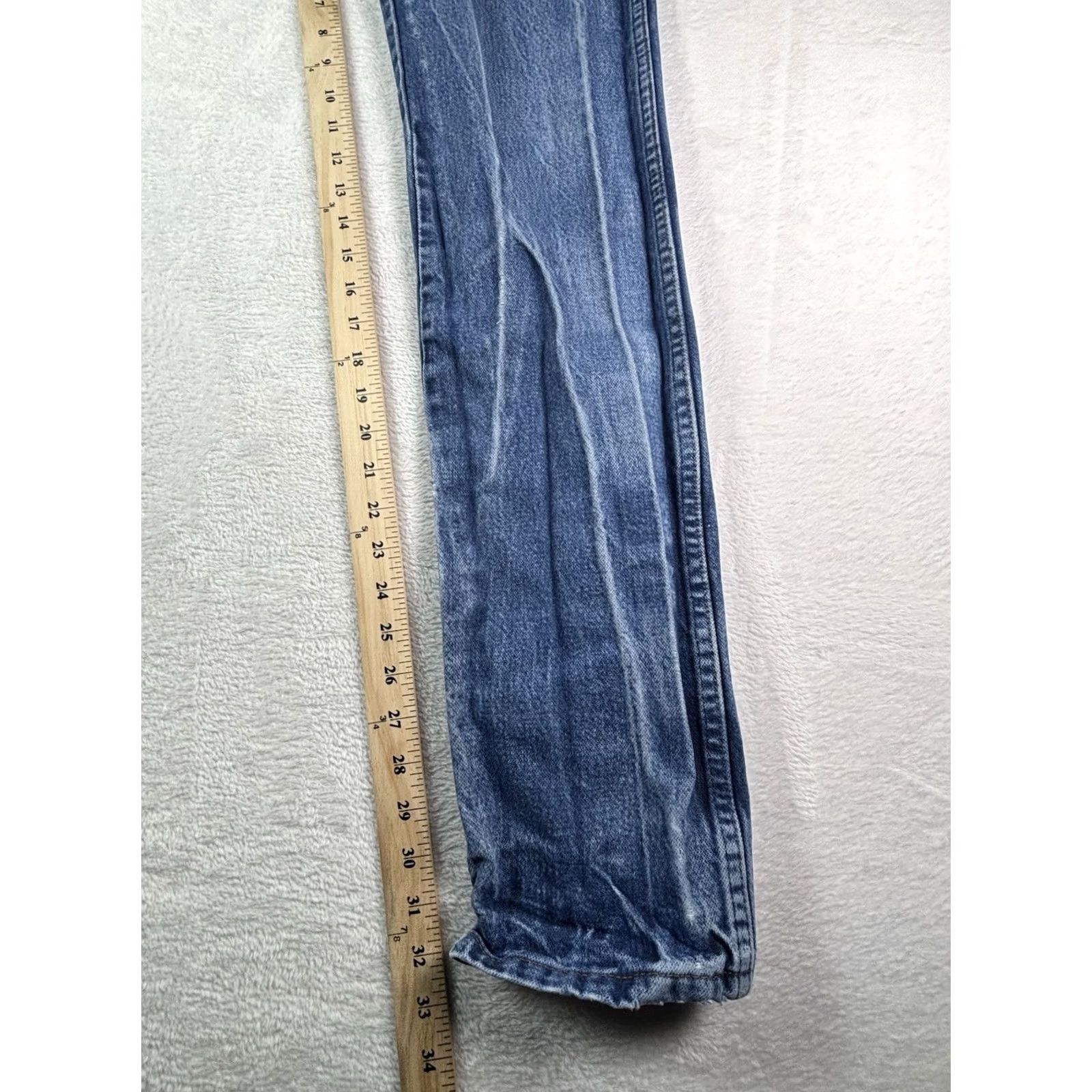 Wrangler VINTAGE Wrangler Men's Jeans 28x34 Blue Denim Cowboy Cut Rodeo Western Rancher Jeans Size US 28 / EU 44 - 4 Thumbnail