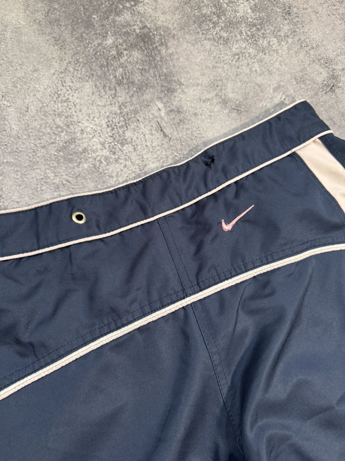 Nike × Vintage Nike Small Swoosh Boot Cut Vintage 90s Buggy Sweatpants Size 36" / US 14 / IT 50 - 8 Thumbnail